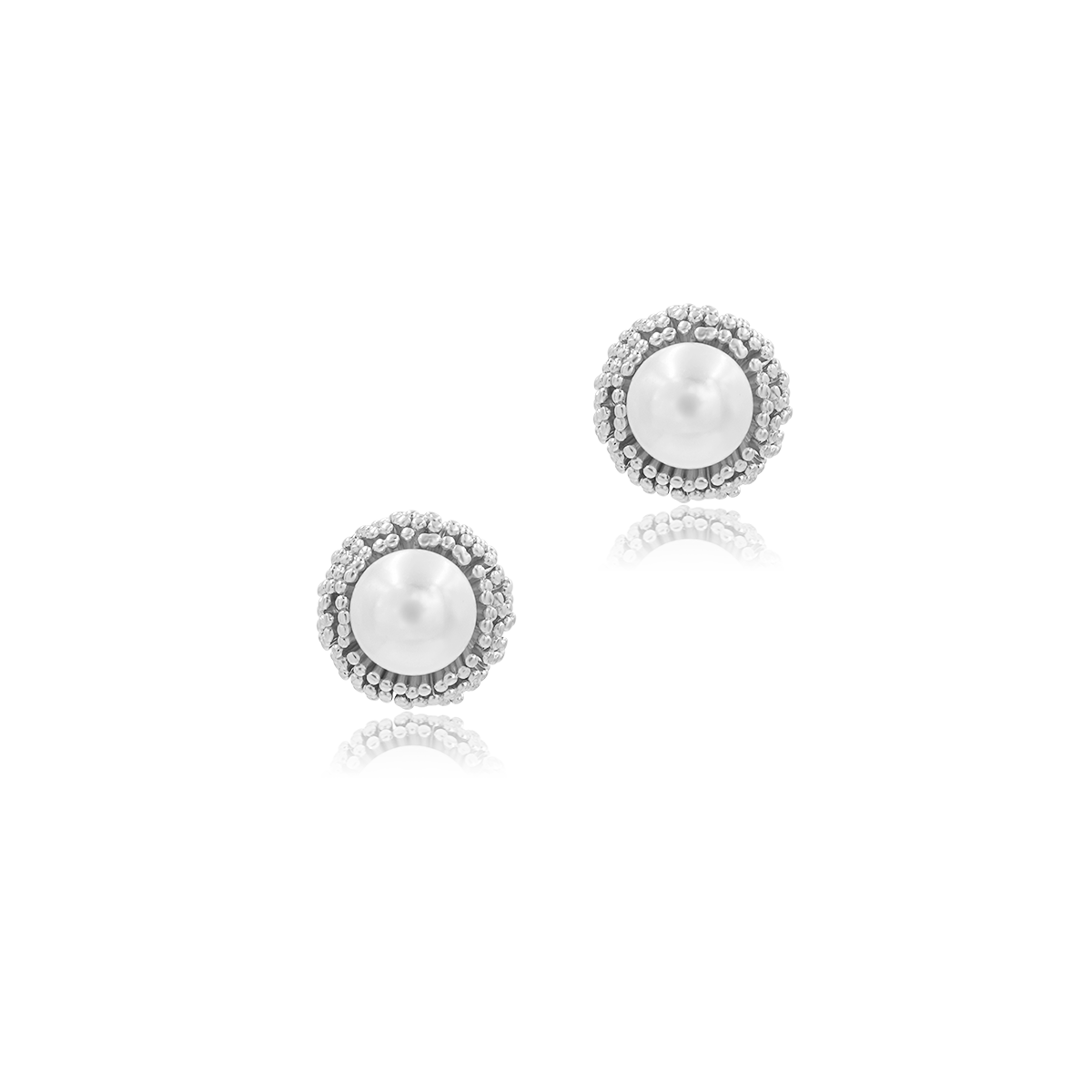 Kolczyki z perłą AUDREY srebrne