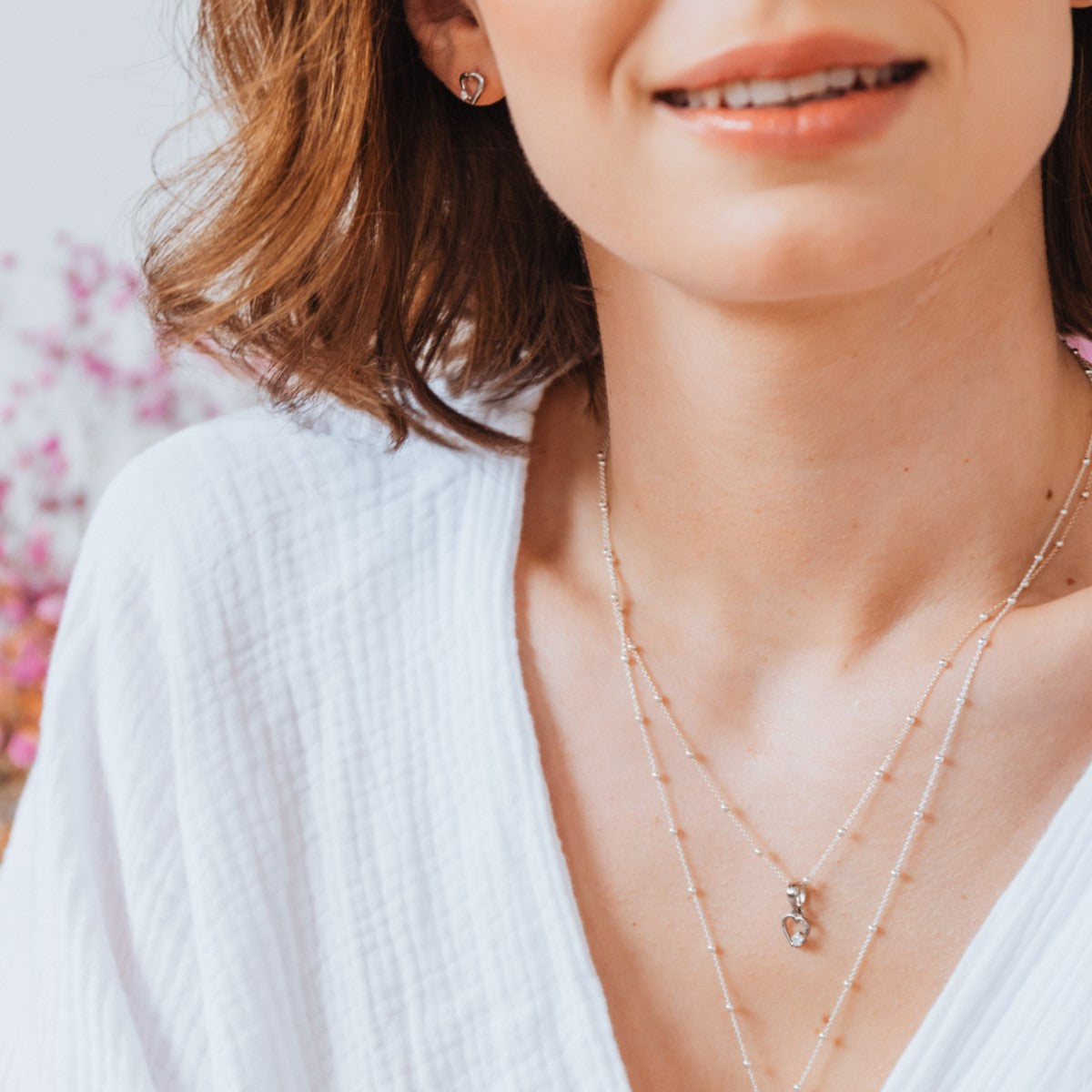 Zawieszka CRYSTAL srebrna