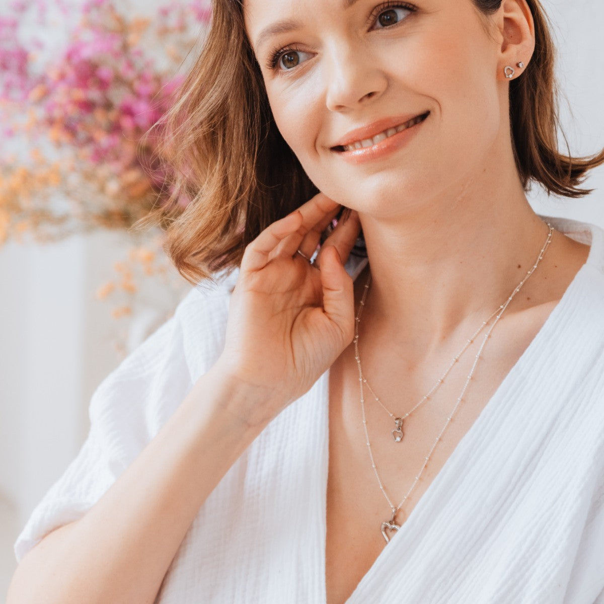 Zawieszka CRYSTAL srebrna