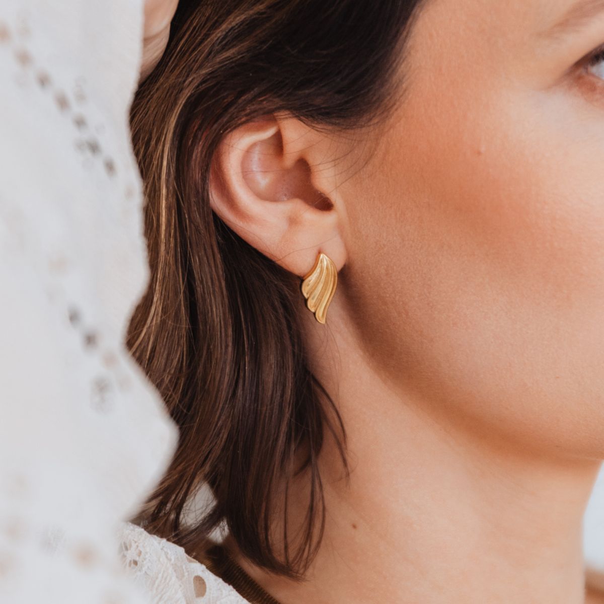 Koczyki WINGS złote