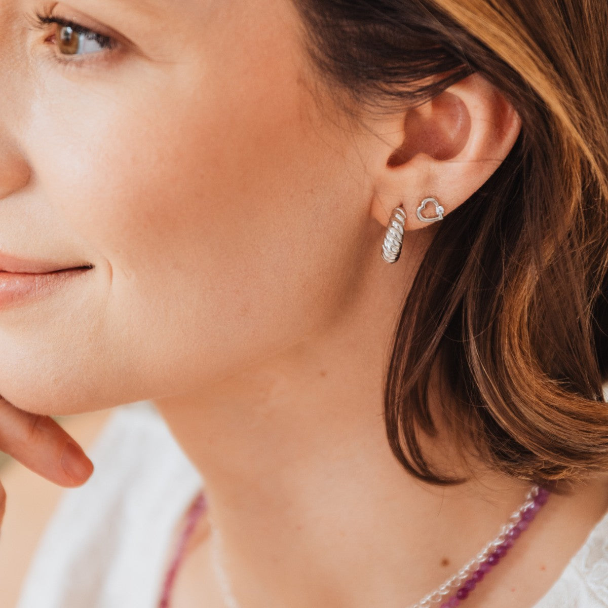 Kolczyki CRYSTAL srebrne