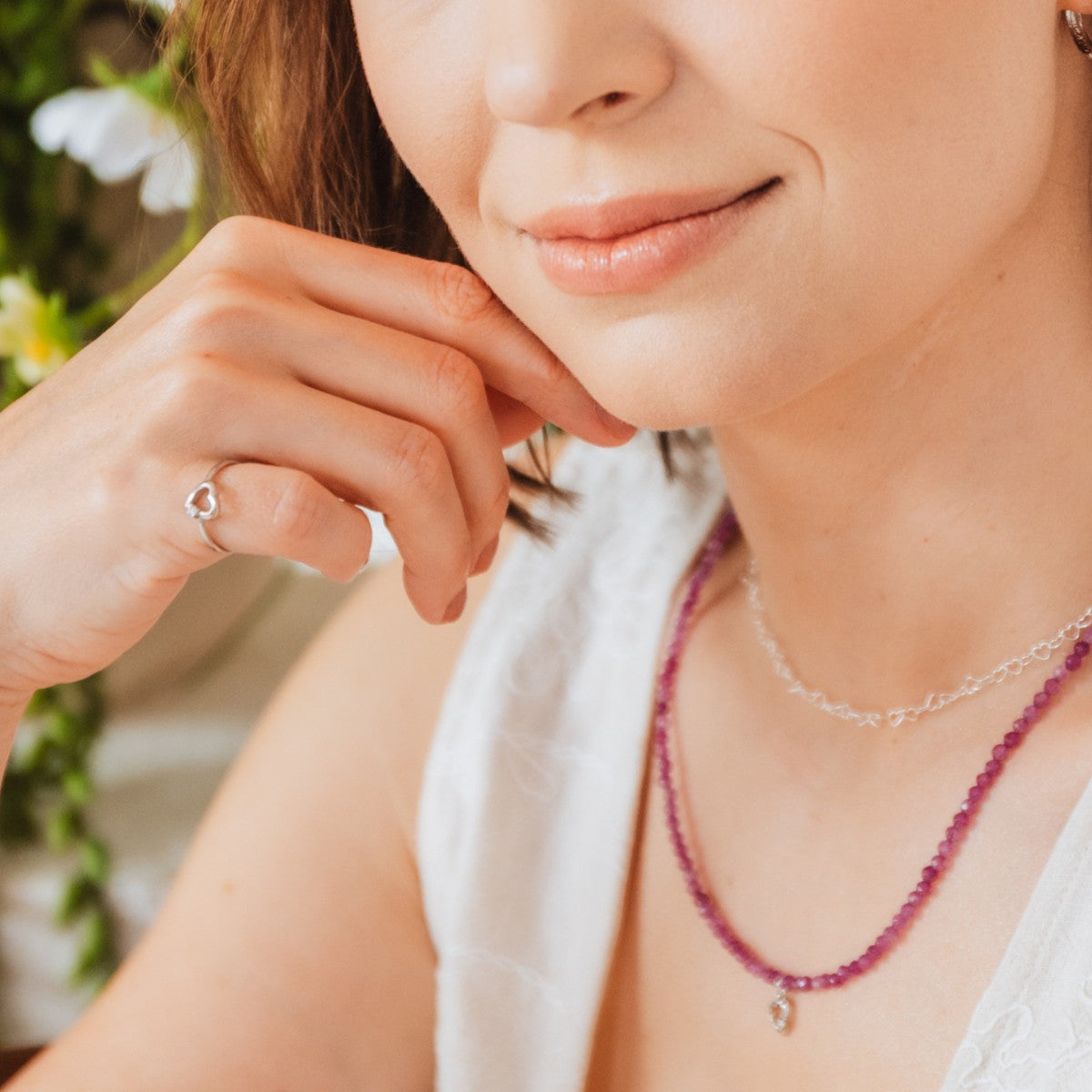 Naszyjnik VIOLET srebrny