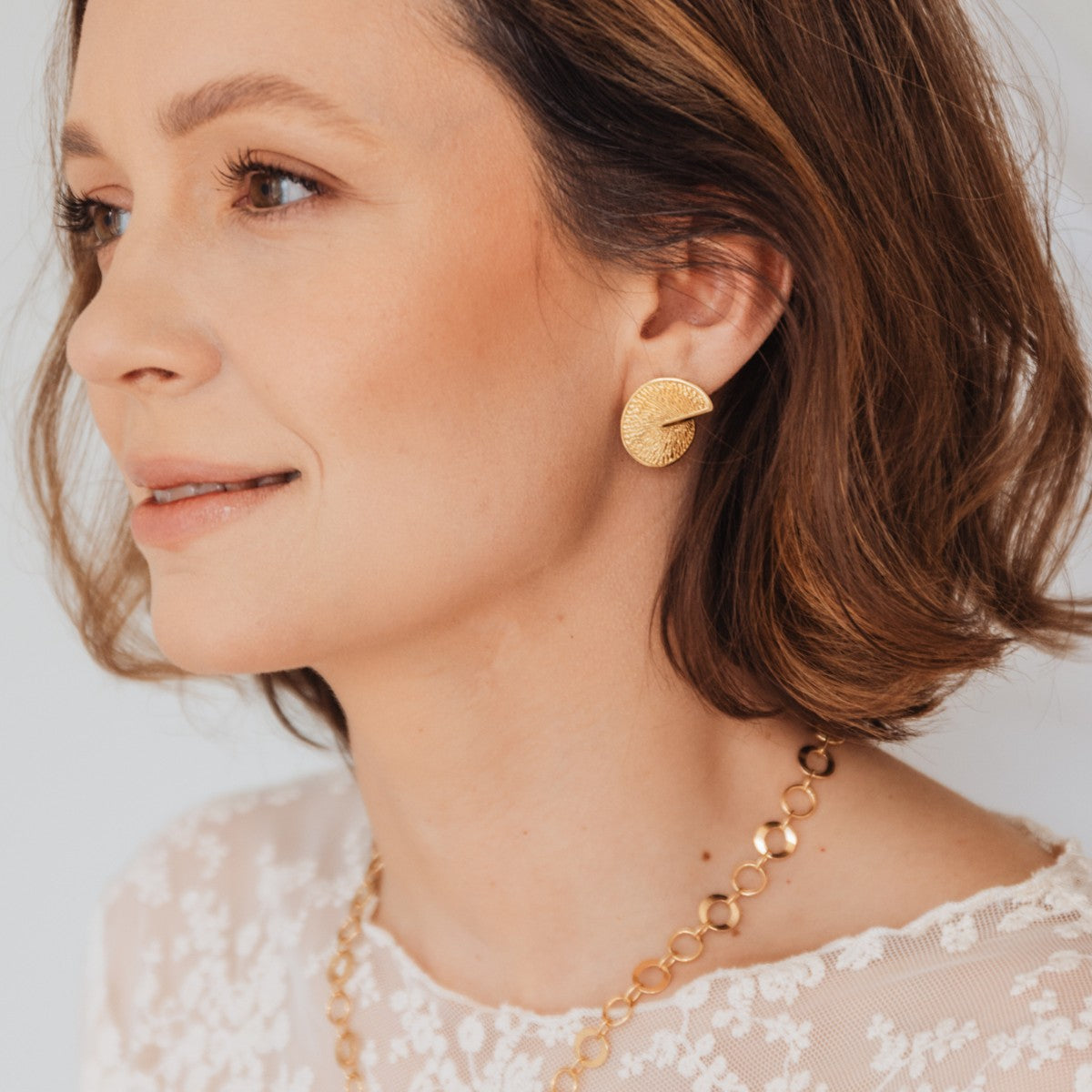 Kolczyki NOMA złote