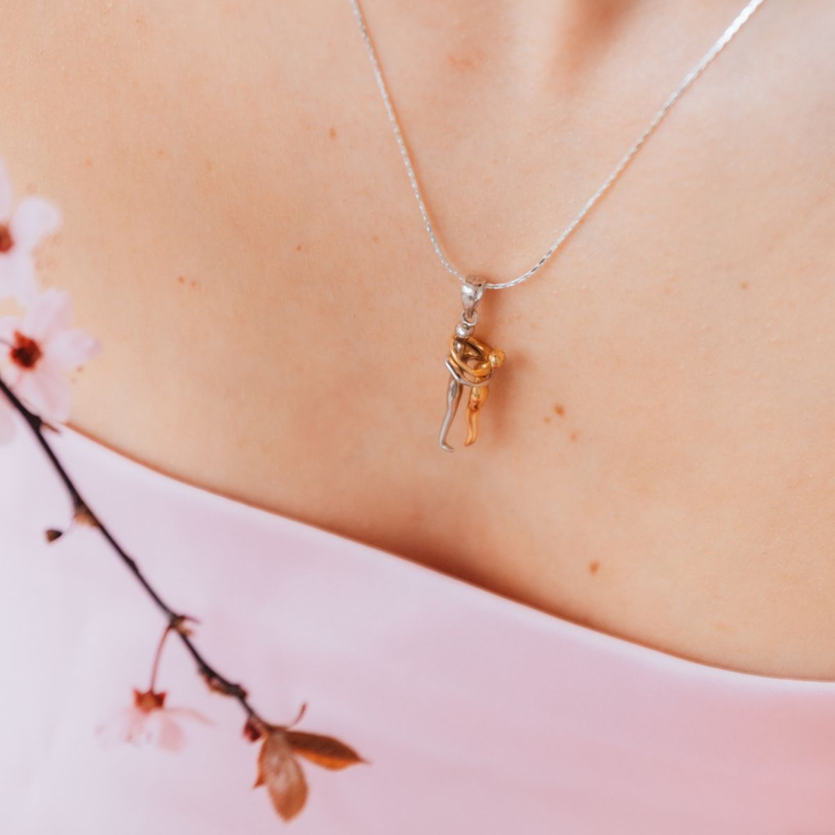 Zawieszka COUPLE złoto i białe złoto