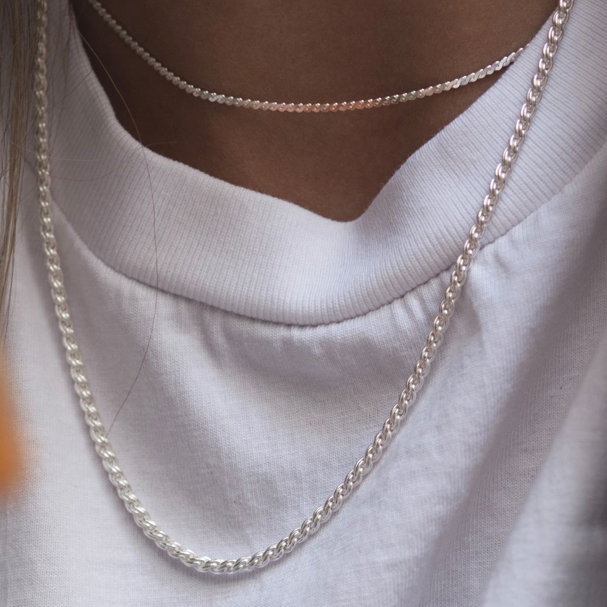 Łańcuszek FRANCES srebrny