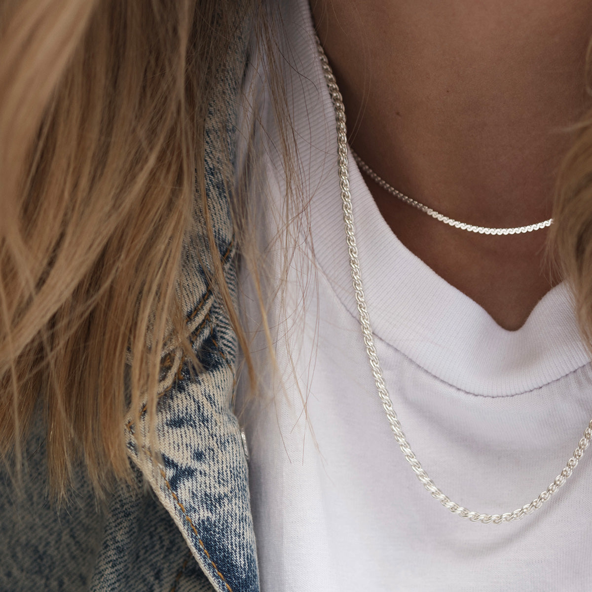 Łańcuszek FRANCES srebrny