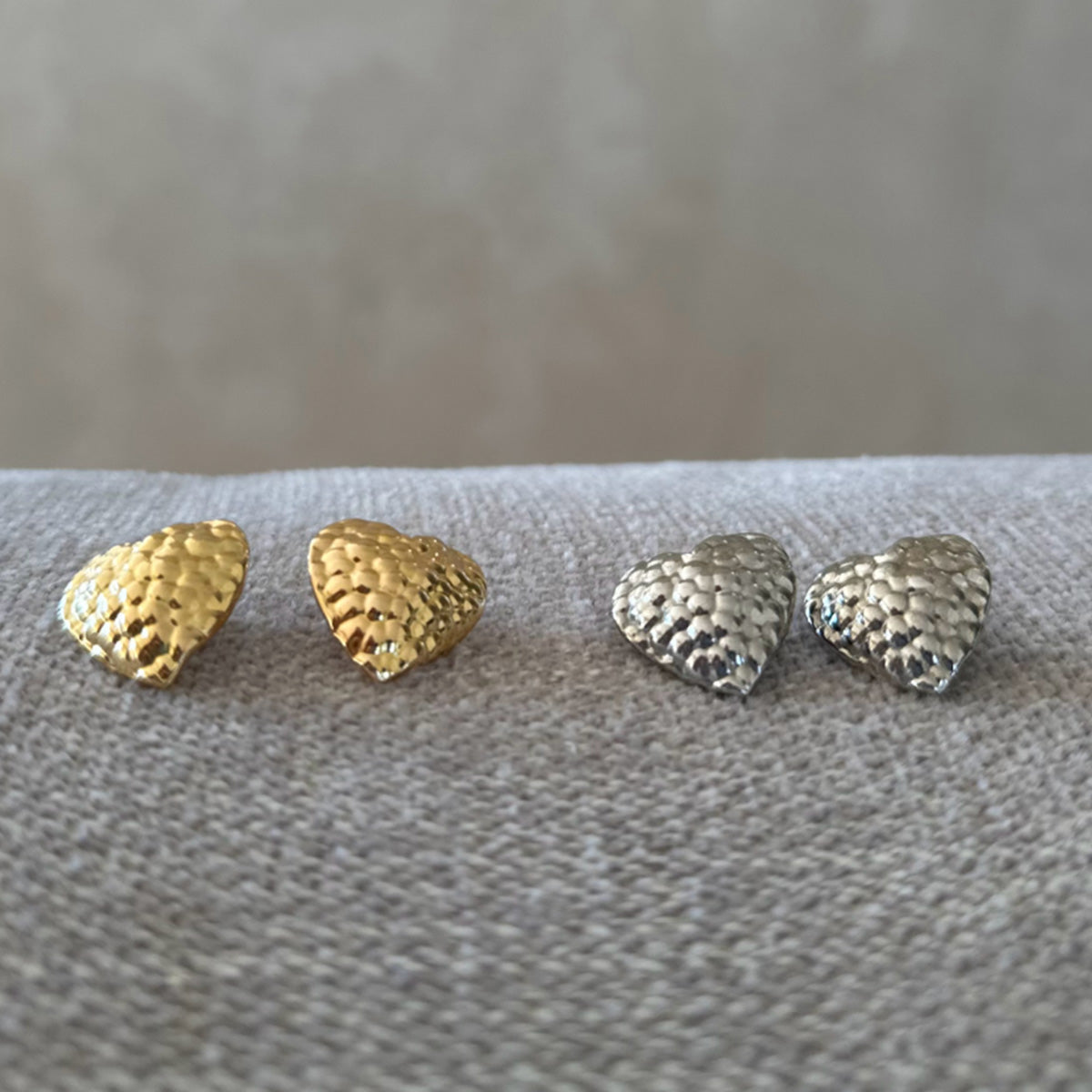 Kolczyki serca ISABELLE srebrne