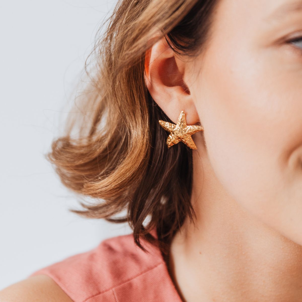 Kolczyki MARIN srebrne pozłacane