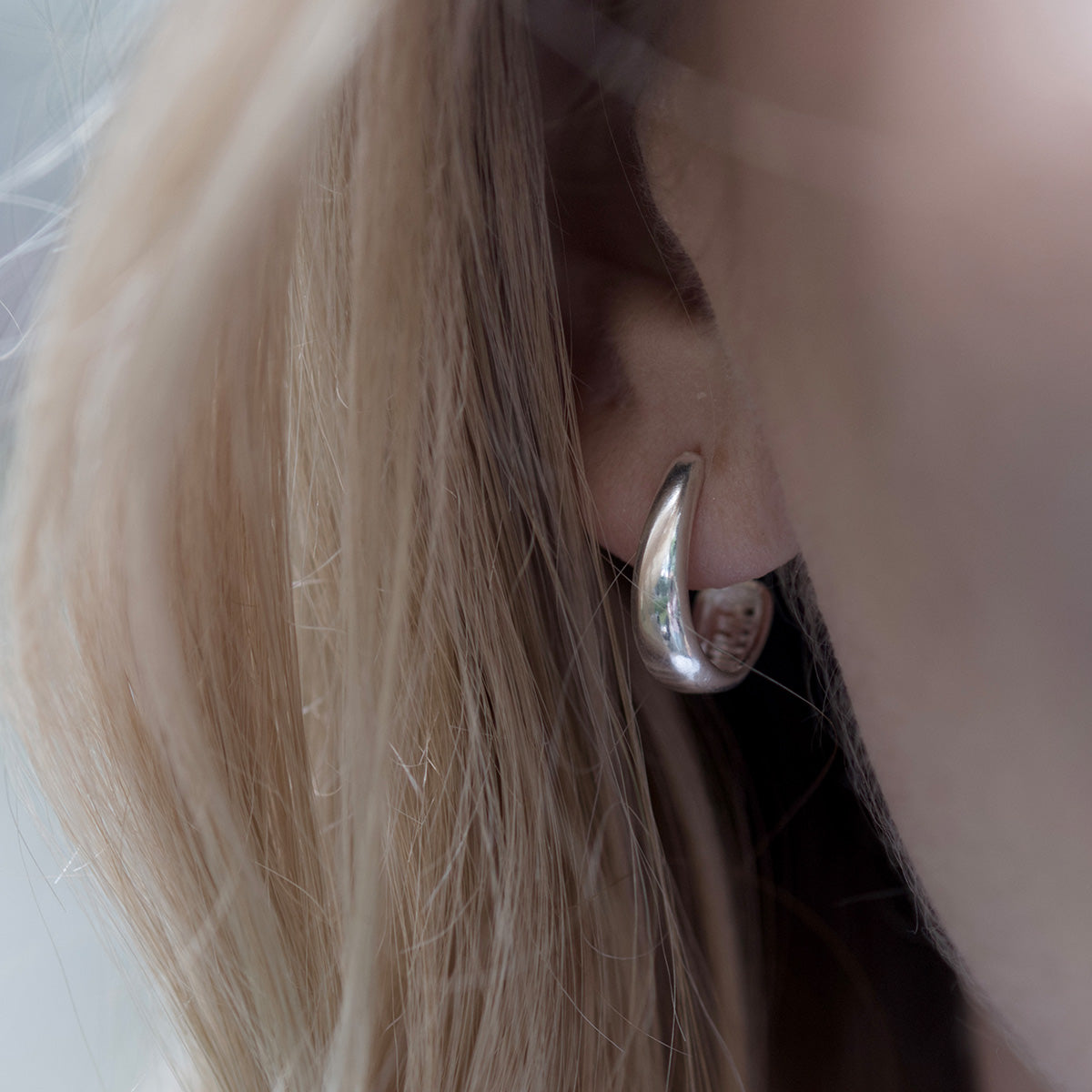 Kolczyki TEAR srebrne