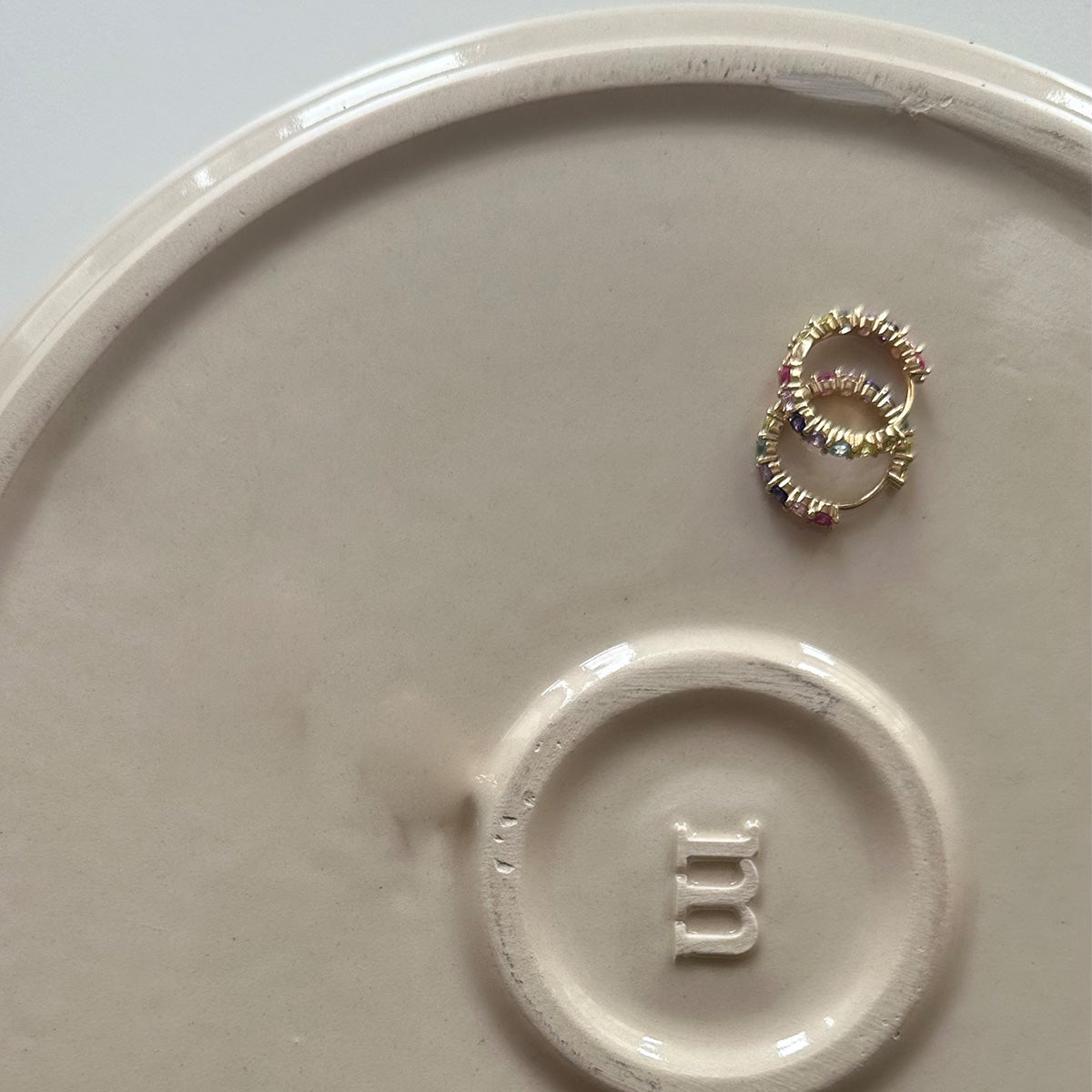 Kolczyki FLORENCE z kolorowymi kamieniami srebrne pozłacane