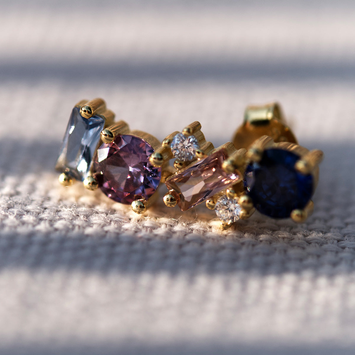 Kolczyki POSITANO srebrne pozłacane