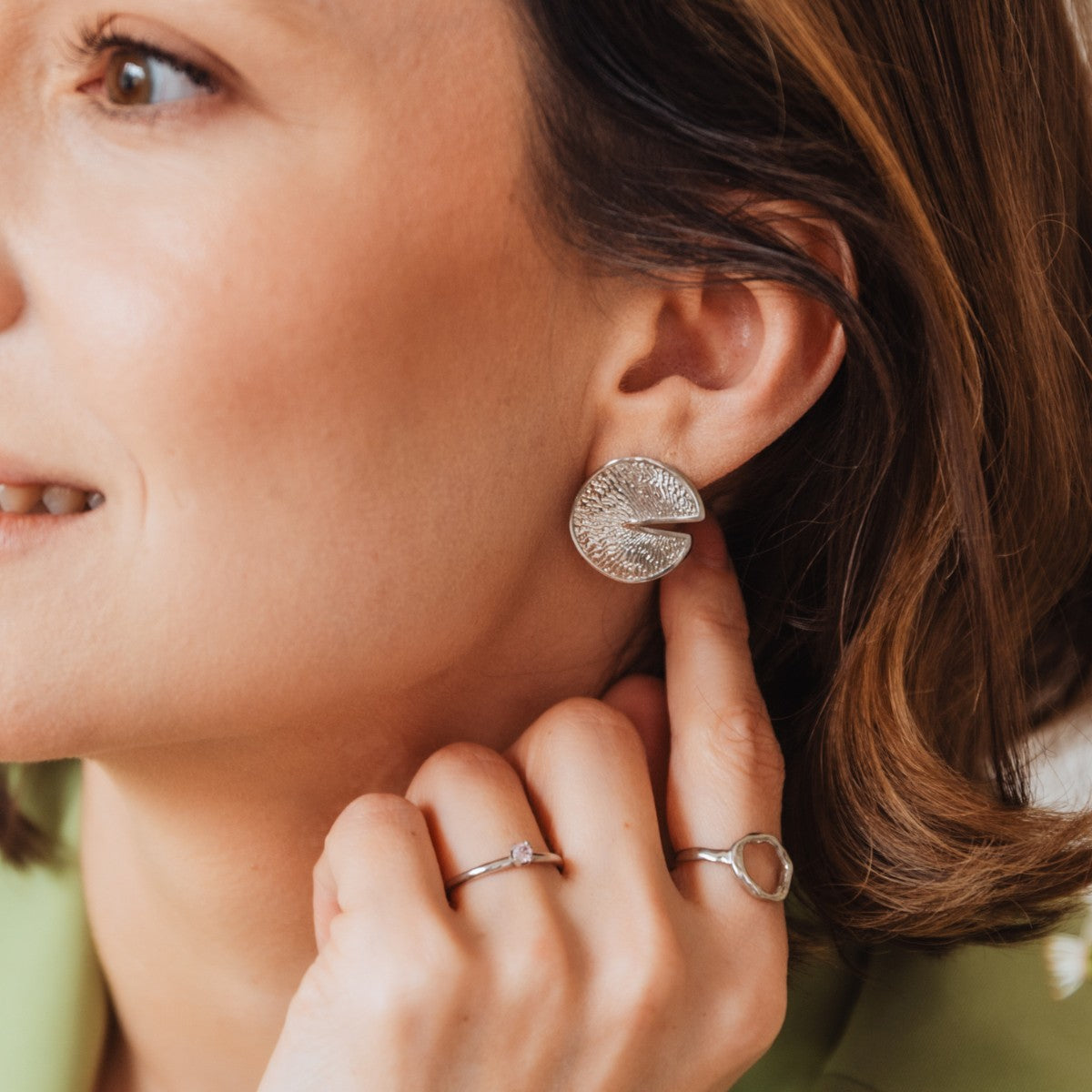 Kolczyki NOMA srebrne