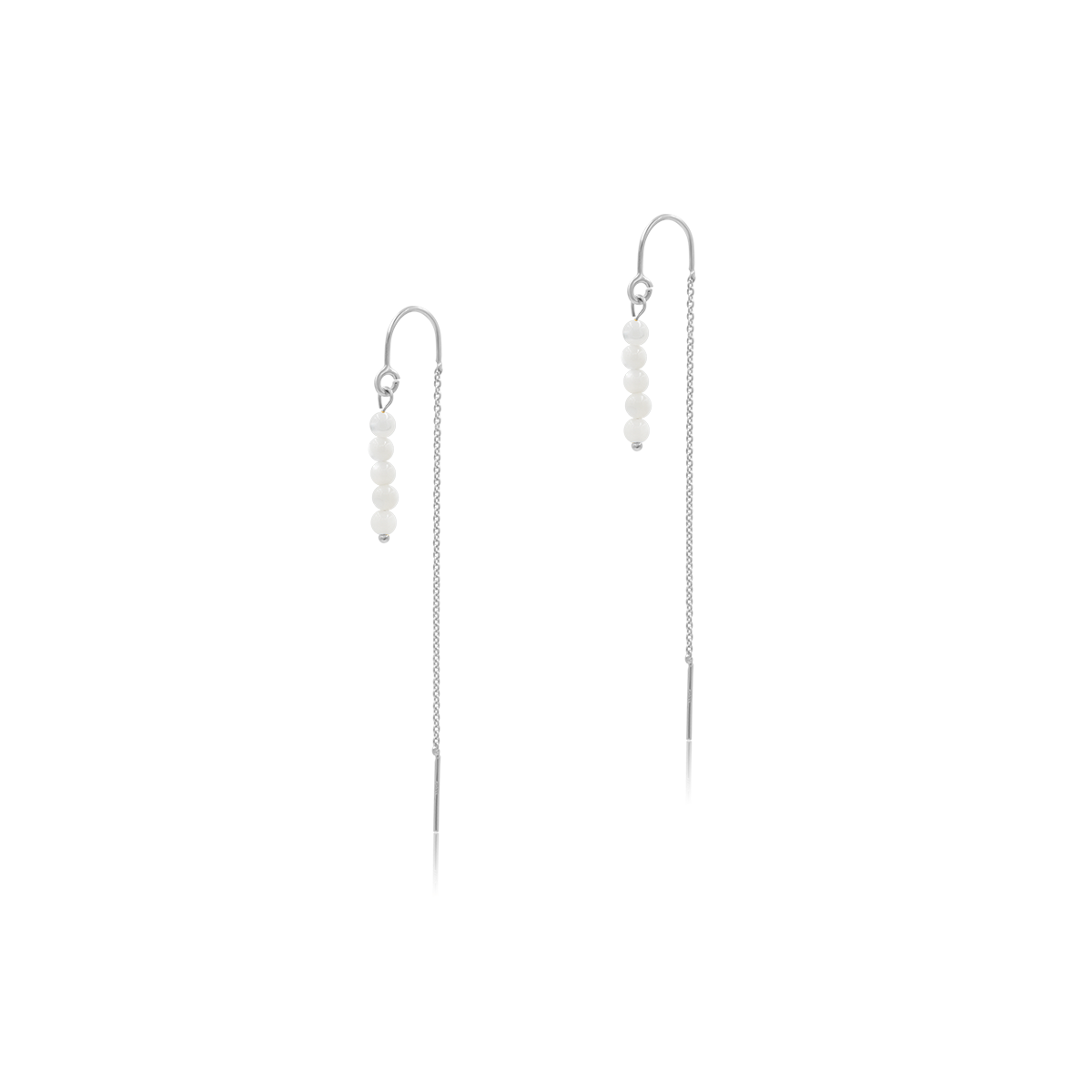 Kolczyki MONA z masy perłowej srebrne