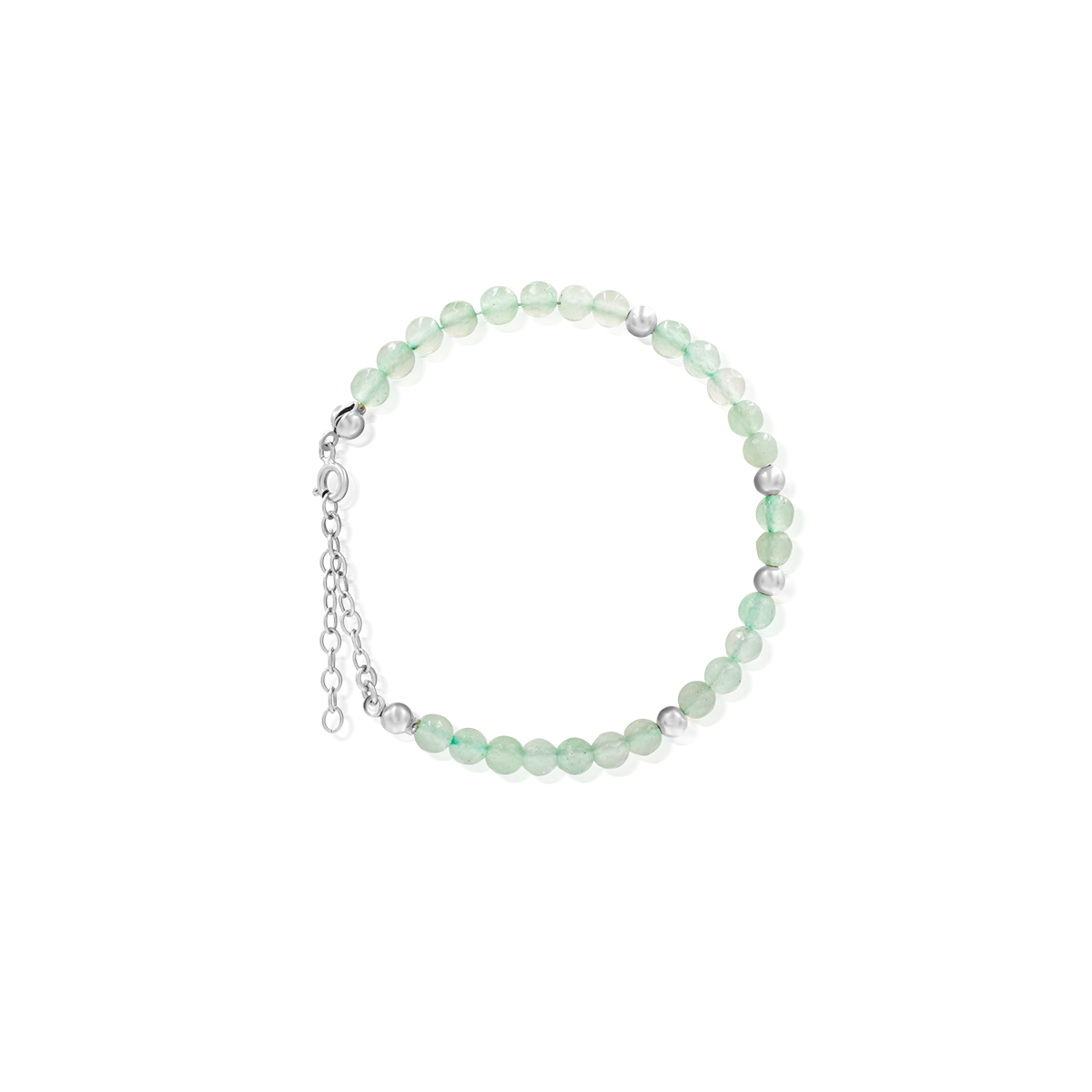 Bransoletka SAGE z awenturynem srebrna