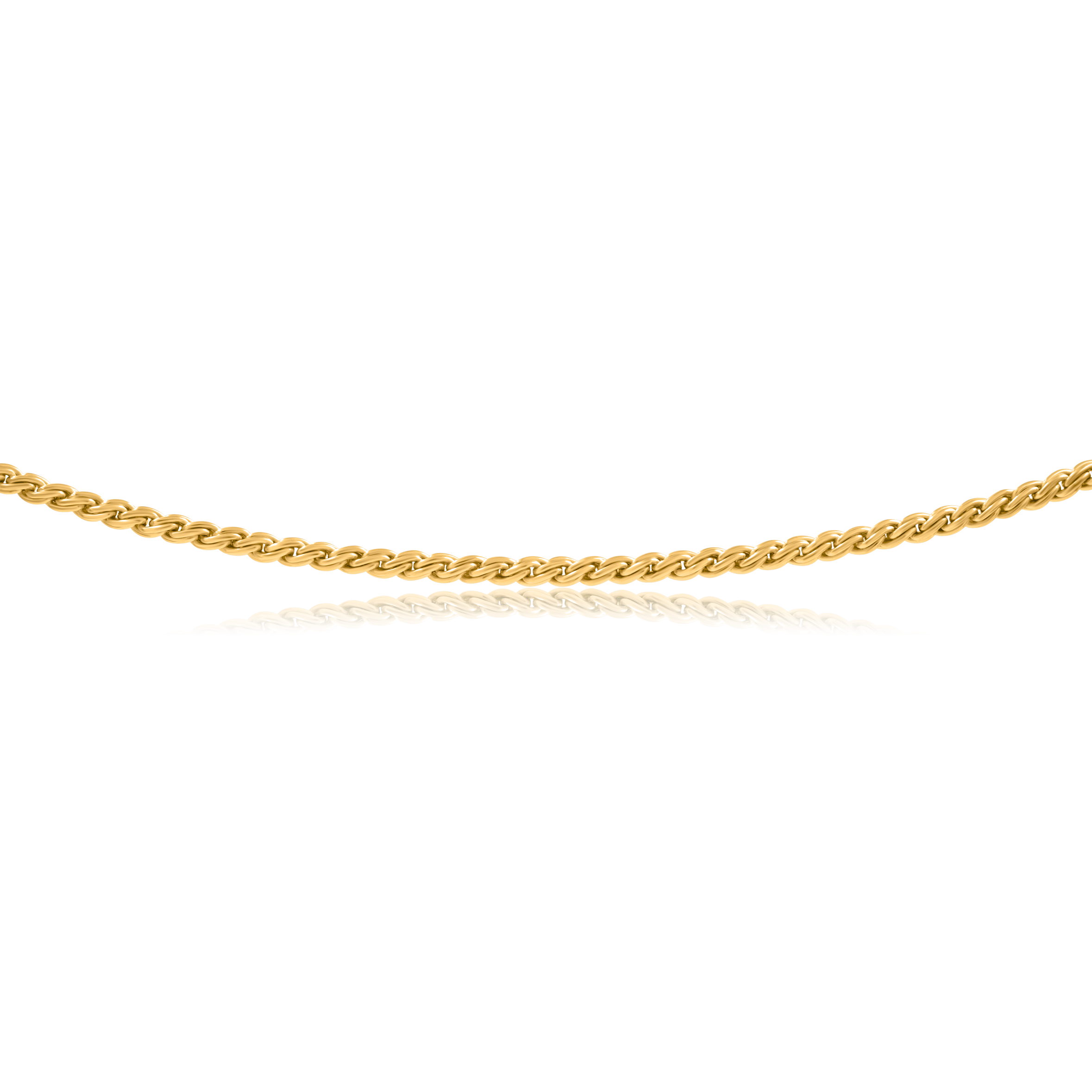 Łańcuszek FRANCES srebrny pozłacany