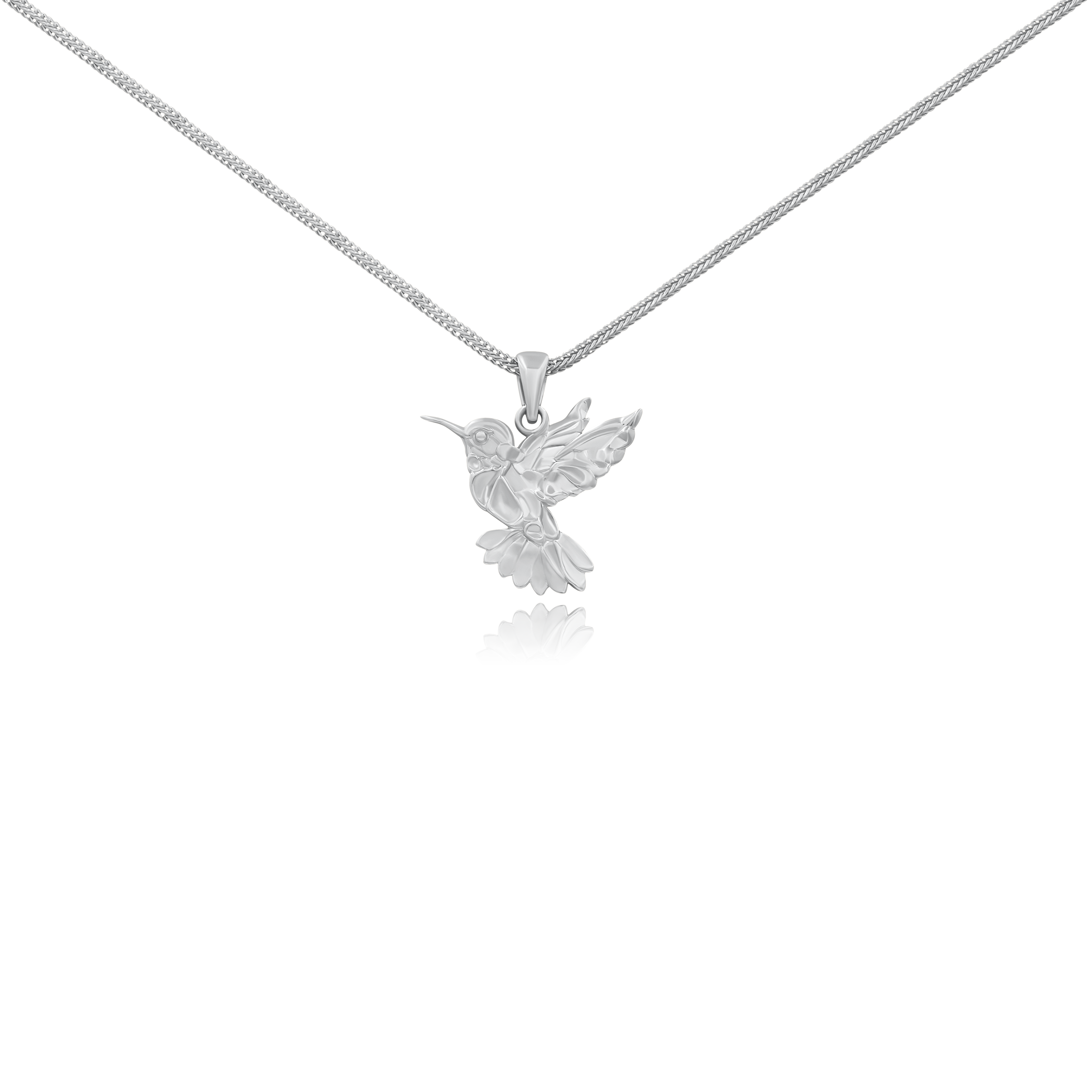 Naszyjnik COLIBRI srebrny- zawieszka i łańcuszek