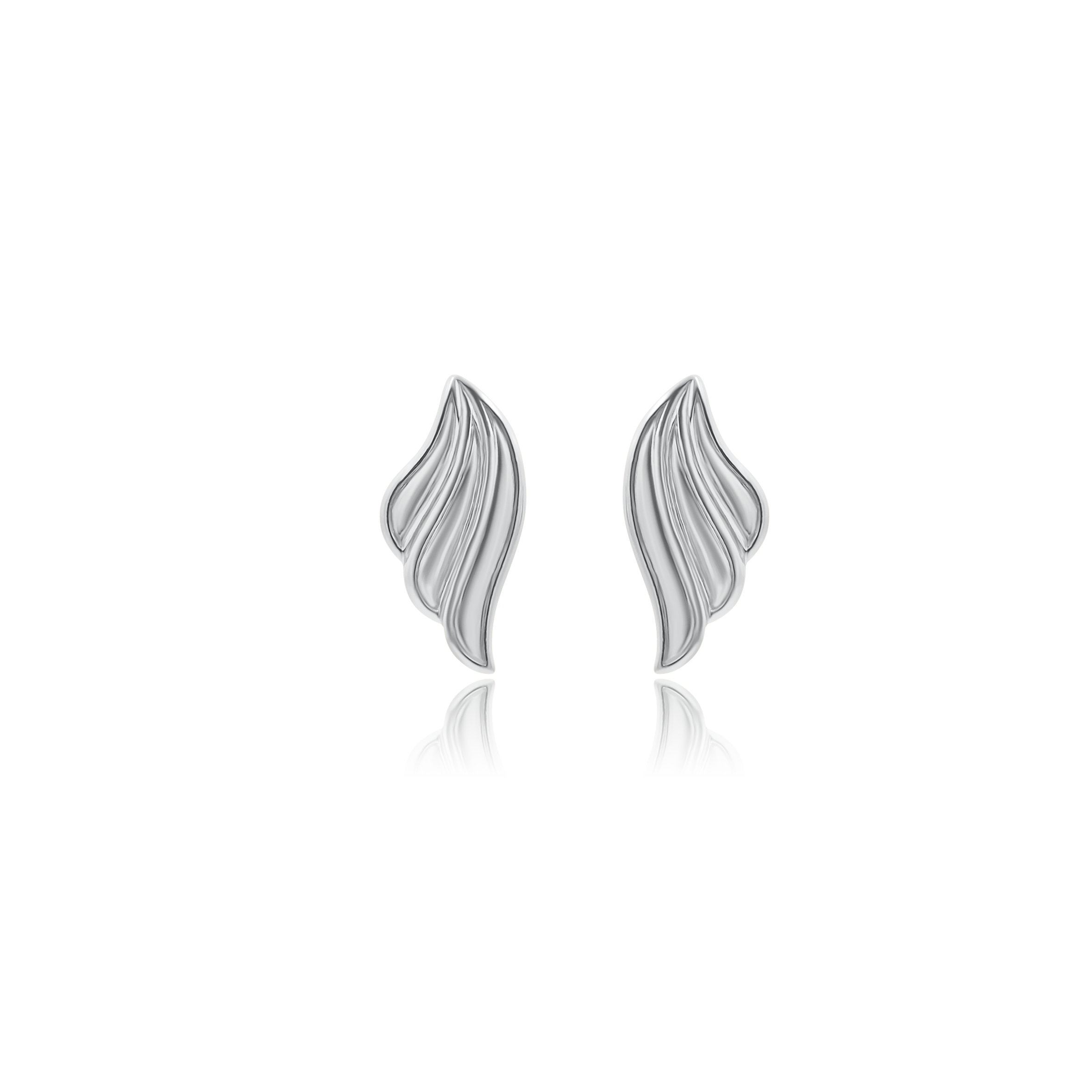 Koczyki WINGS białe złoto