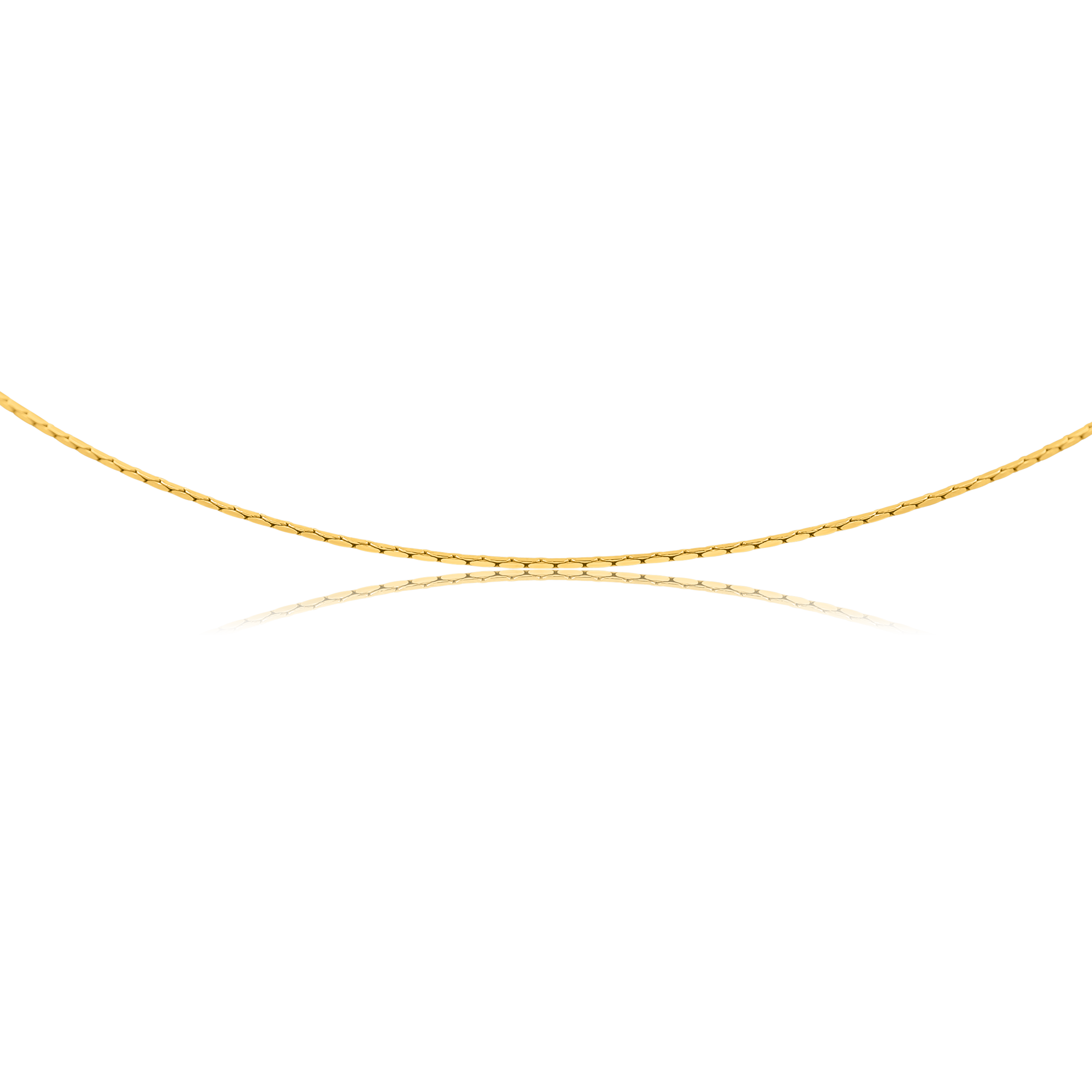 Łańcuszek KIMBER srebrny pozłacany