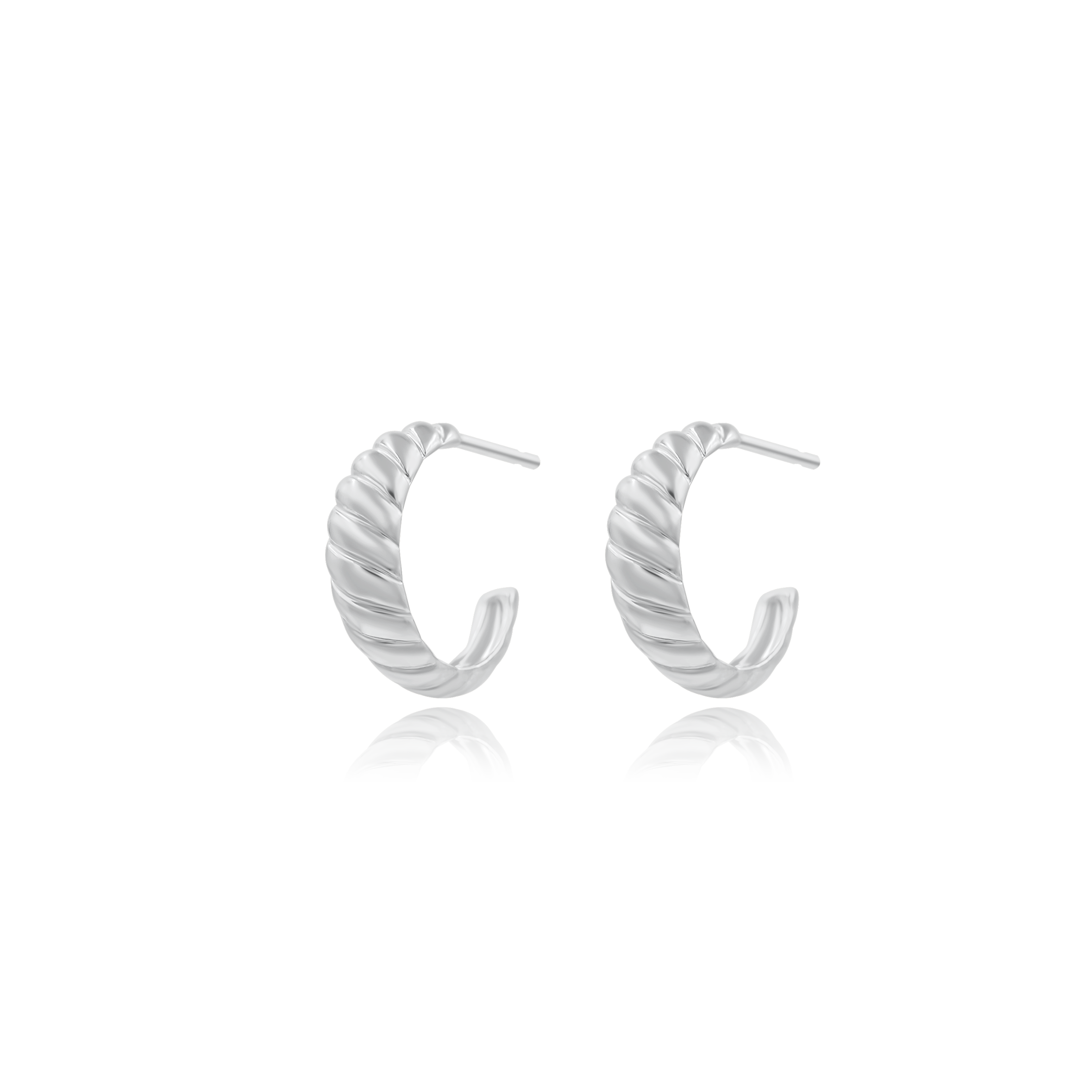 Kolczyki VERTO białe złoto