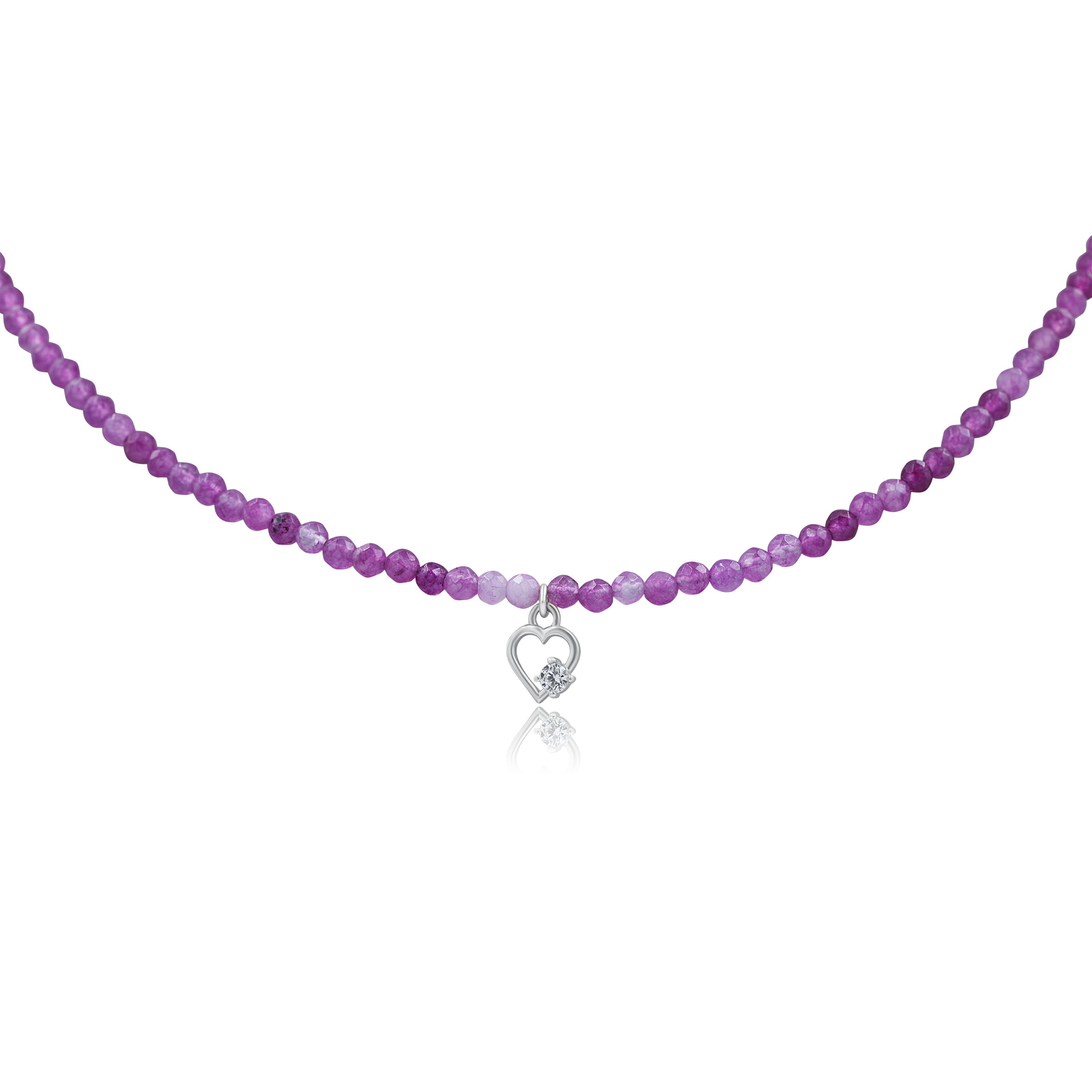 Naszyjnik VIOLET srebrny