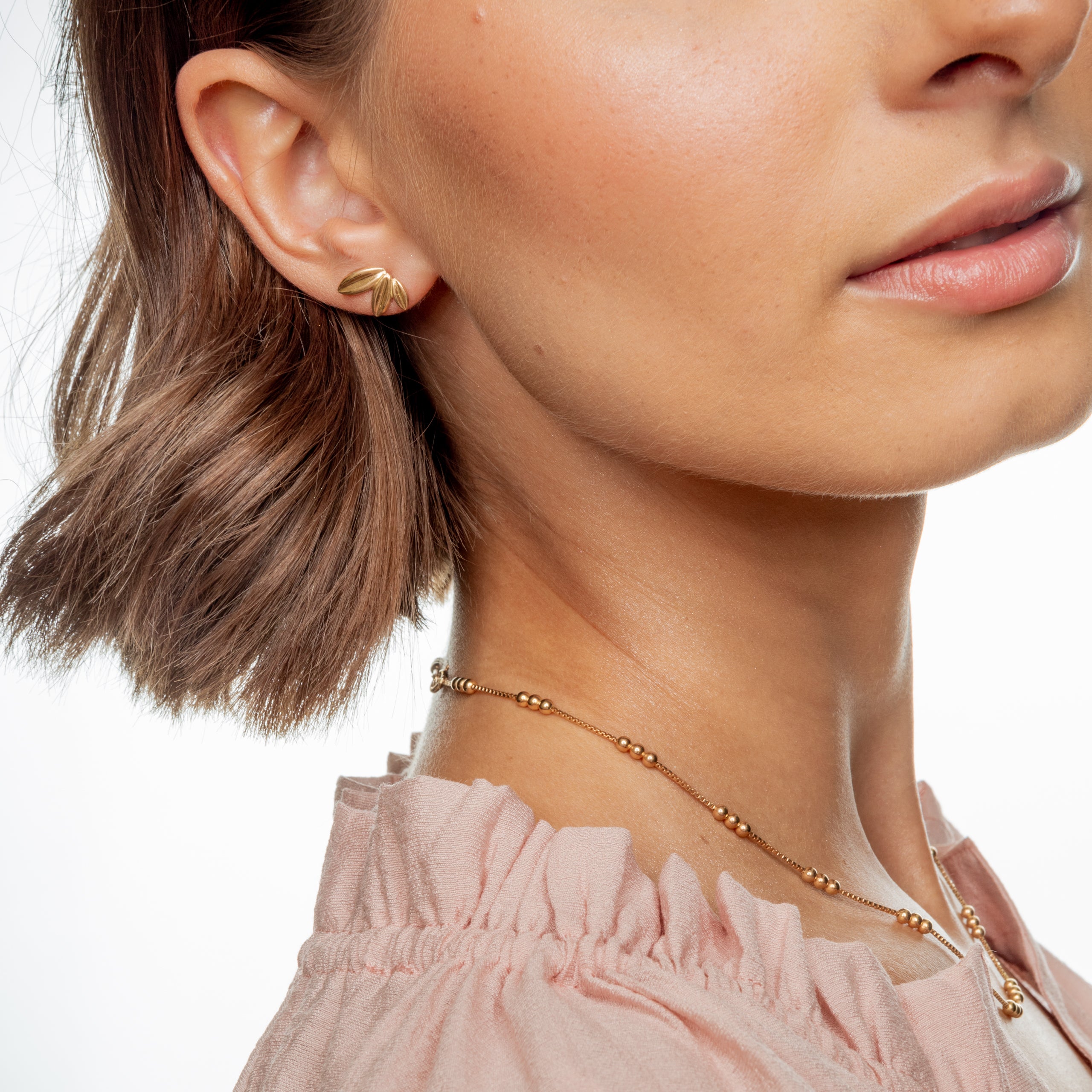 Łańcuszek CARA srebrny pozłacany