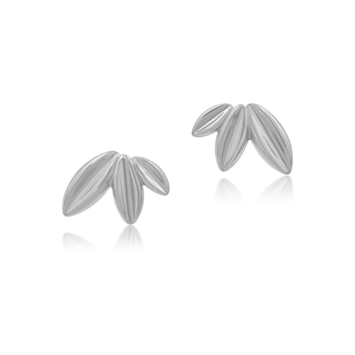 Kolczyki LEAF srebrne