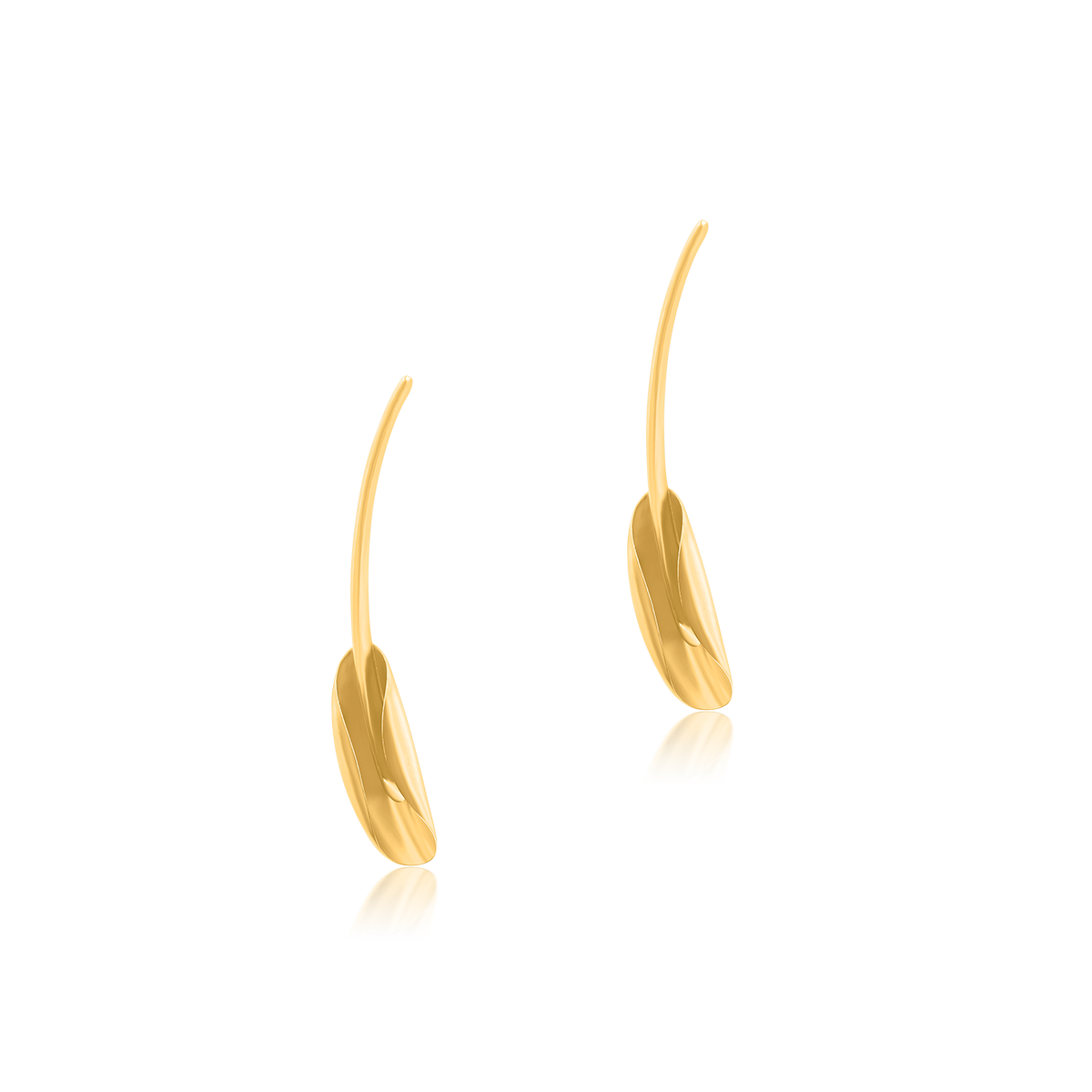 Kolczyki BLOOM srebrne pozłacane