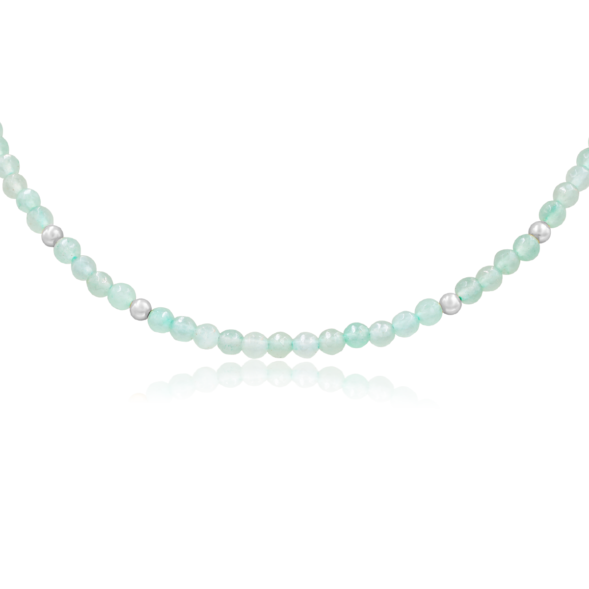 Naszyjnik SAGE z awenturynem srebrny