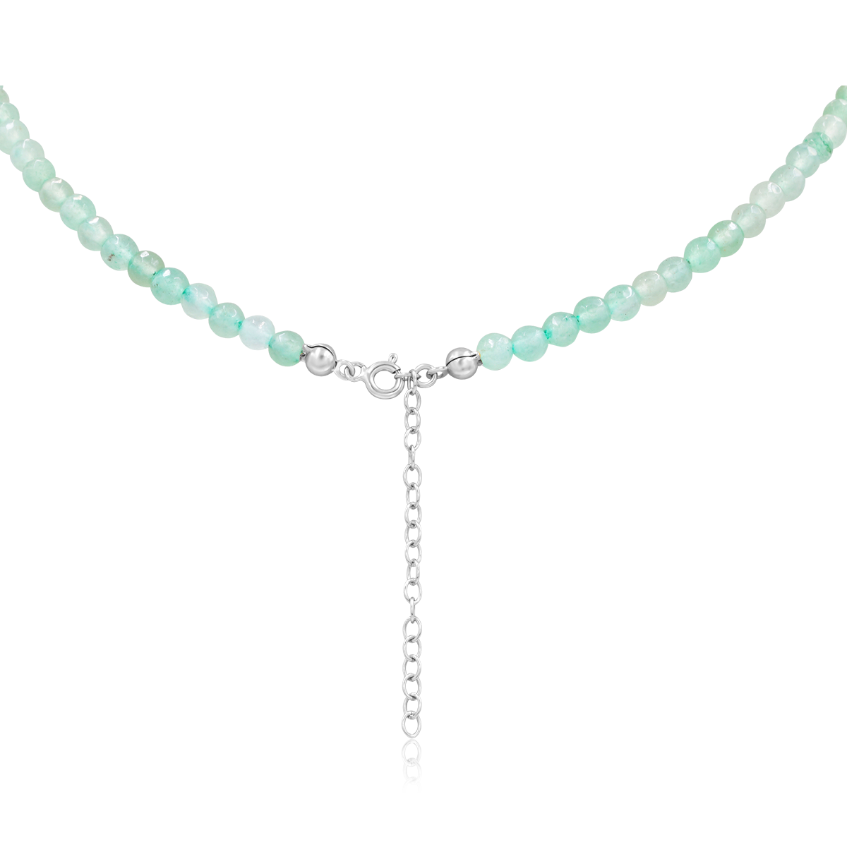 Naszyjnik SAGE z awenturynem srebrny