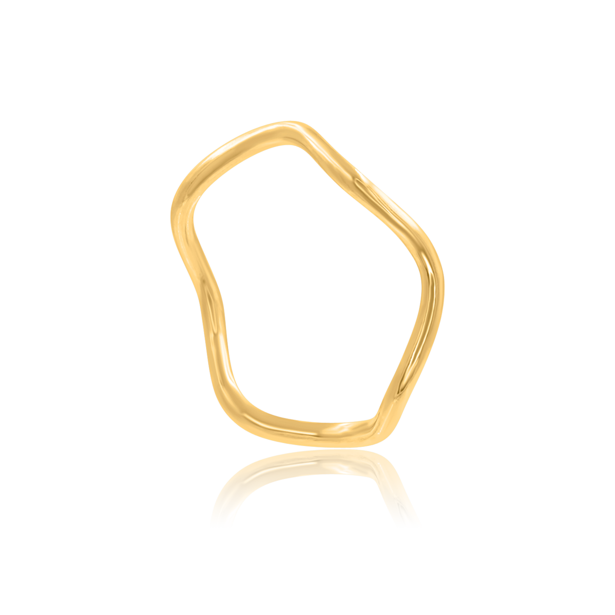 Pierścionek WAVE złoty