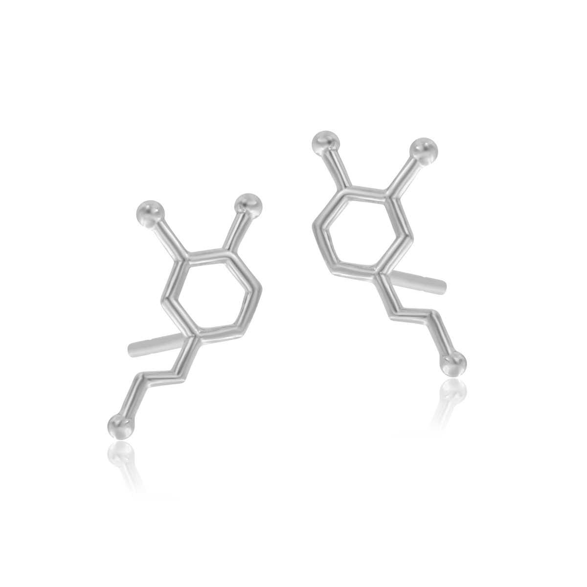 Kolczyki DOPAMINE srebrne