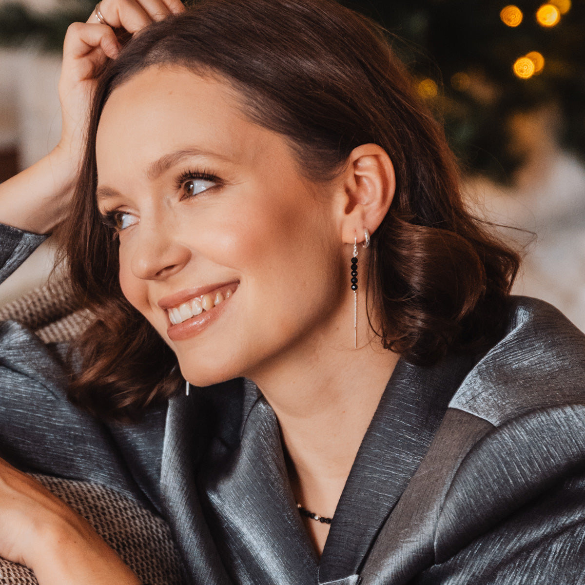 Kolczyki BLAKE srebrne