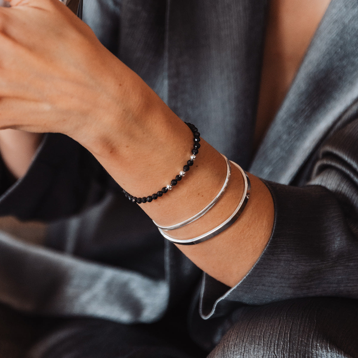 Bransoletka BLAKE srebrna