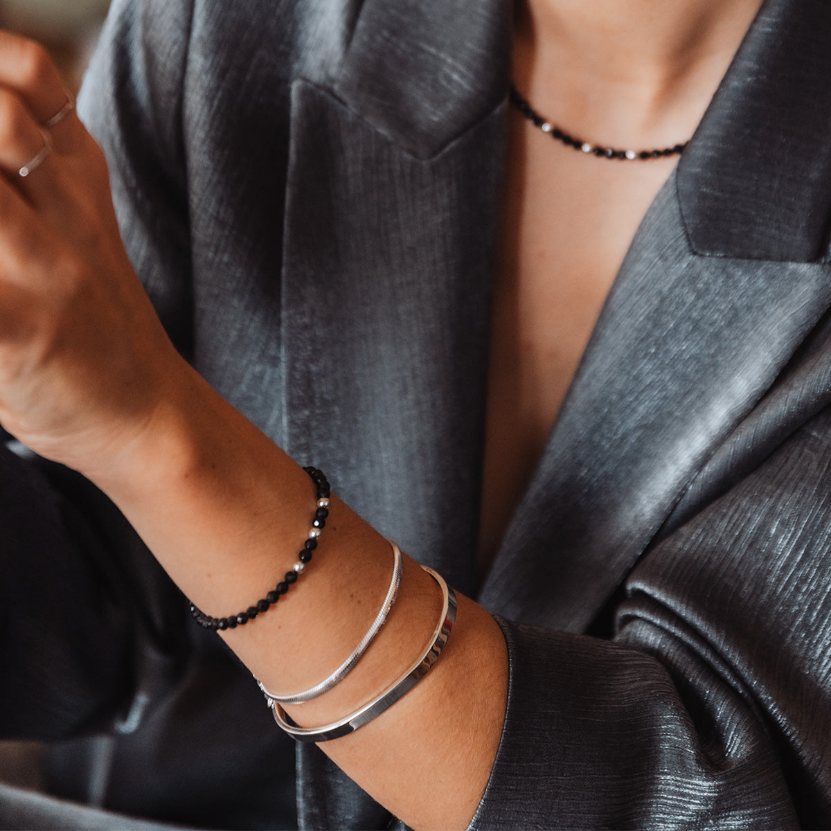 Bransoletka BLAKE srebrna