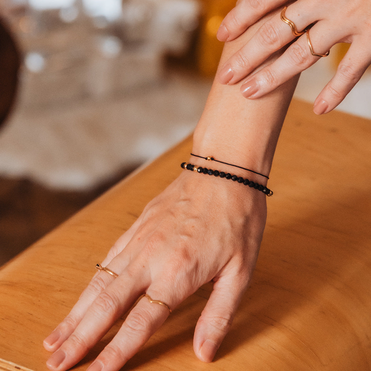 Bransoletka BLAKE srebrna pozłacana