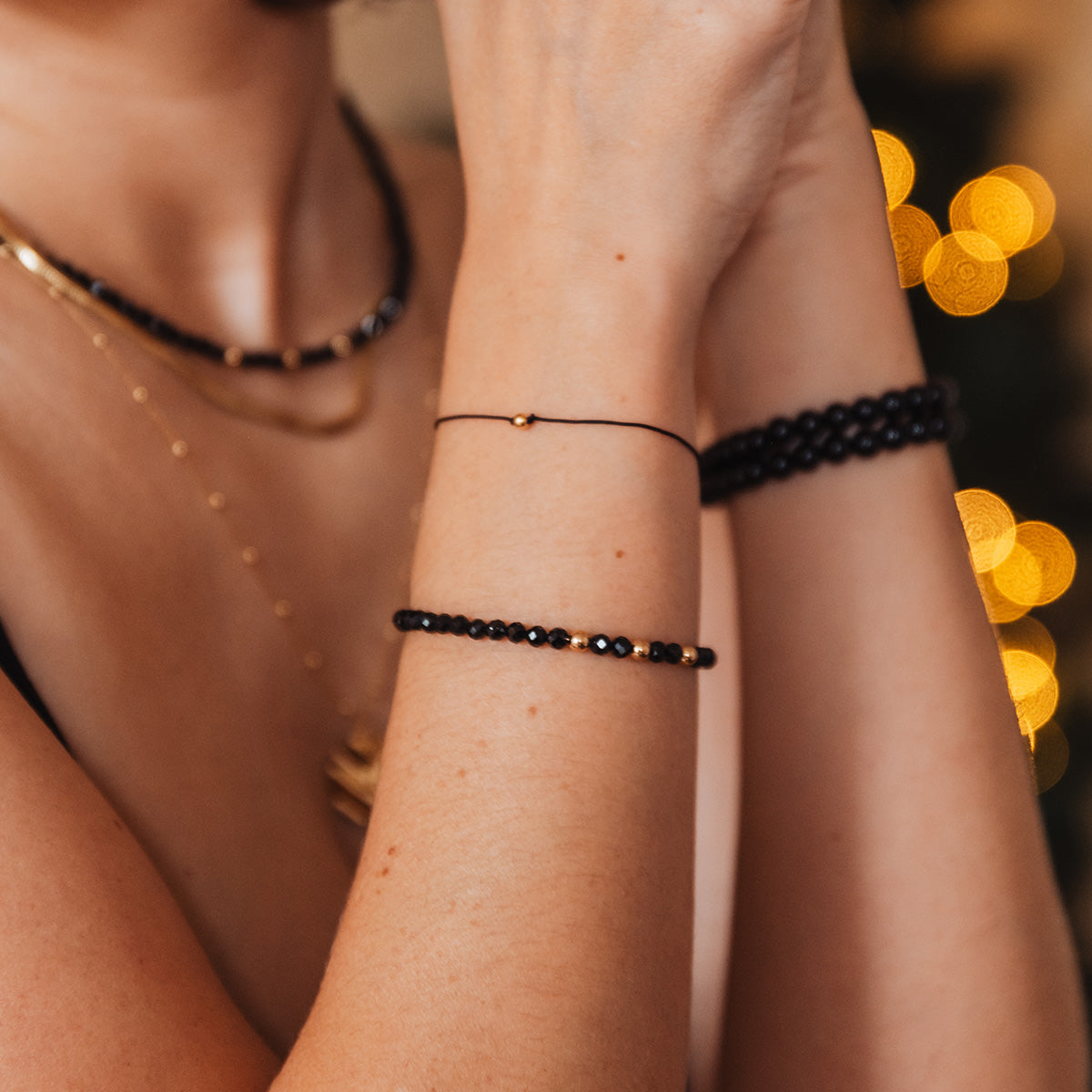 Bransoletka BLAKE srebrna pozłacana