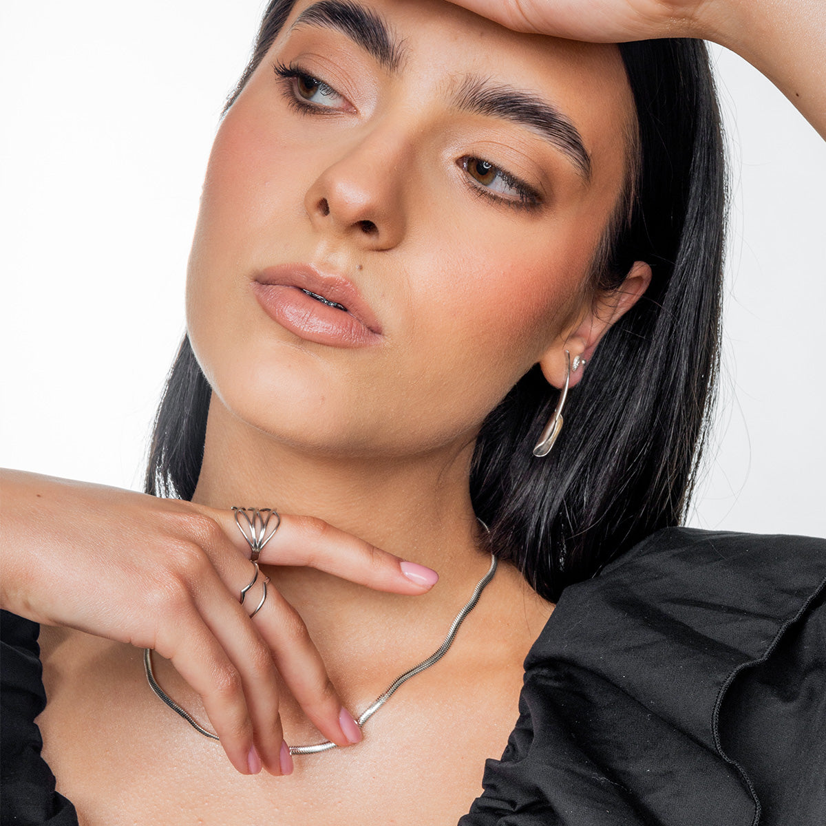 Kolczyki BLOOM srebrne