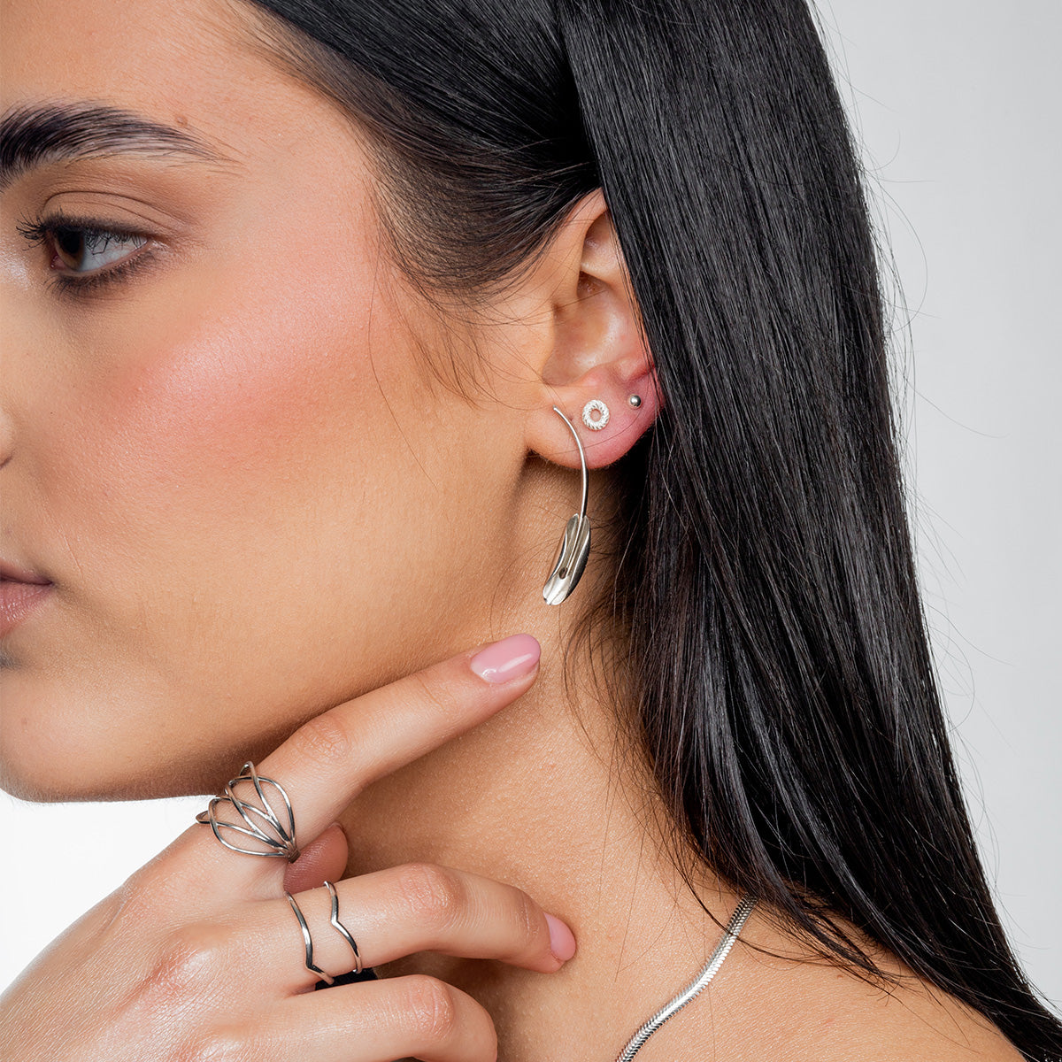 Kolczyki BLOOM srebrne