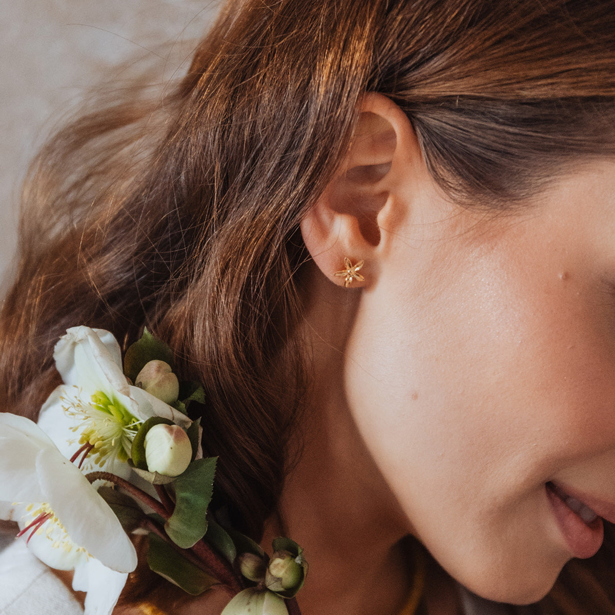 Kolczyki CYNTHIA srebrne pozłacane