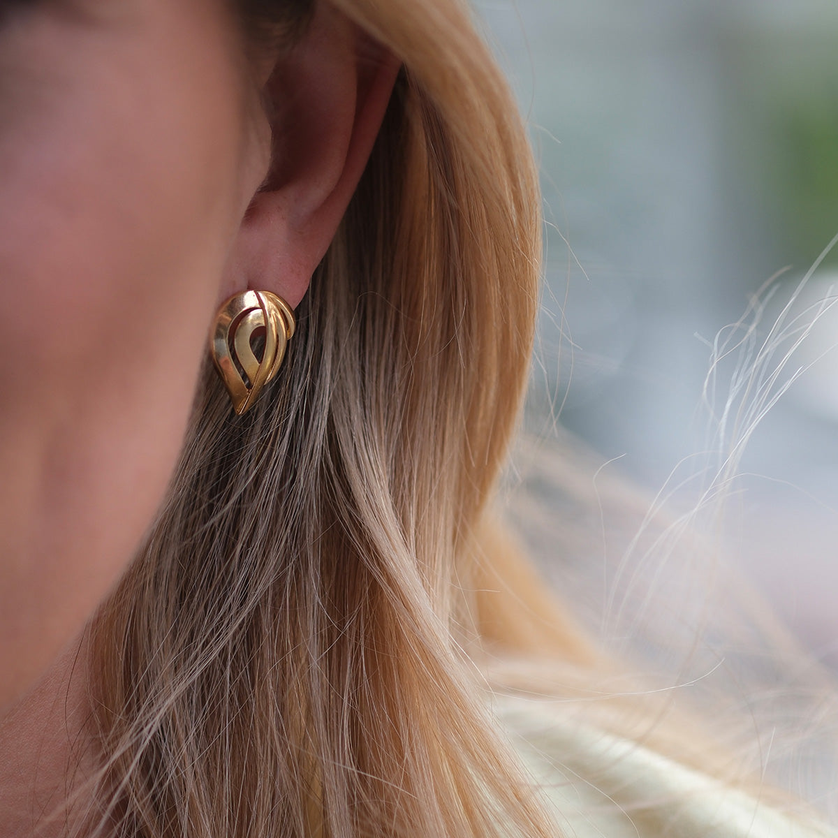 Kolczyki FLARE złote