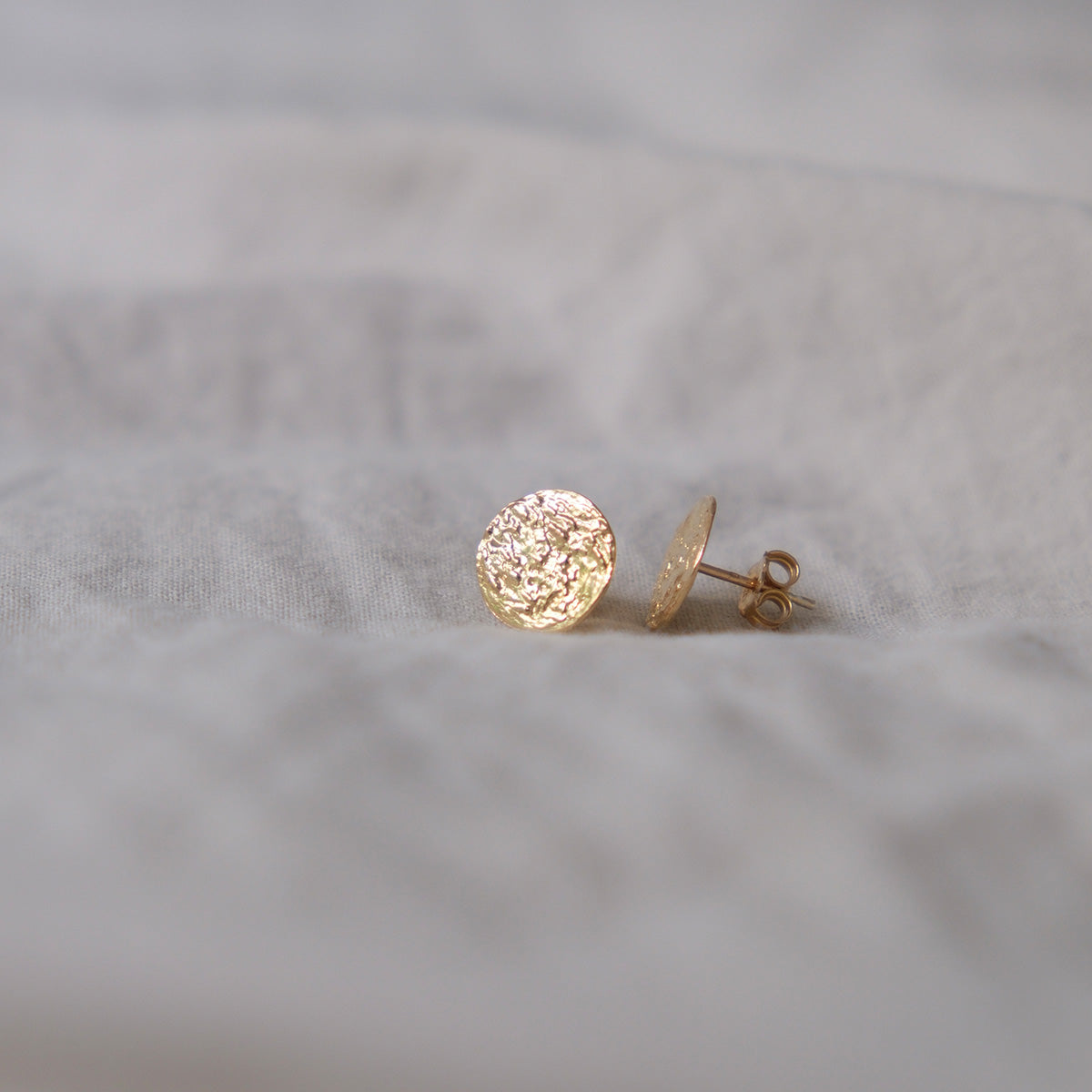 Kolczyki FLOW srebrne pozłacane