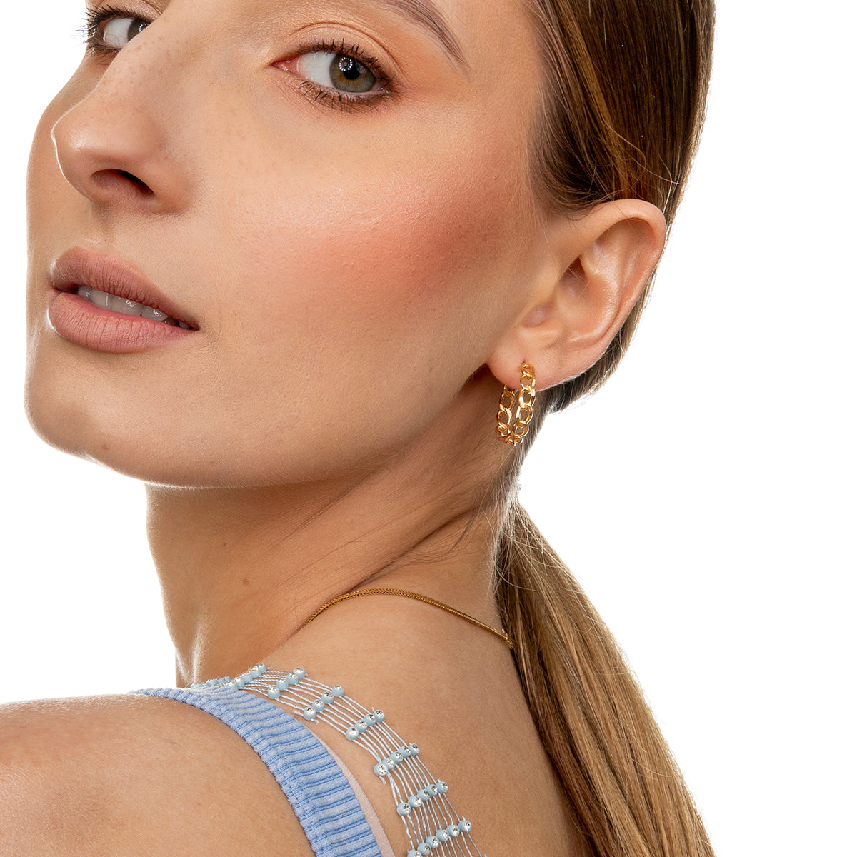 Kolczyki KATE srebrne pozłacane