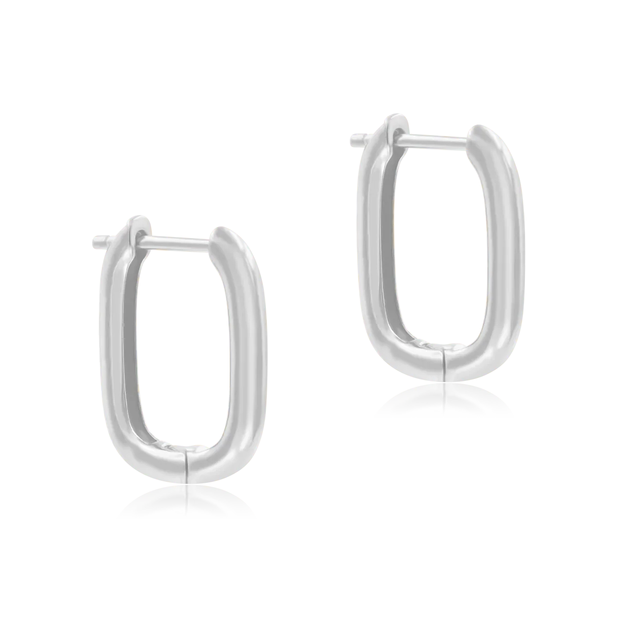 Kolczyki CLASSY białe złoto