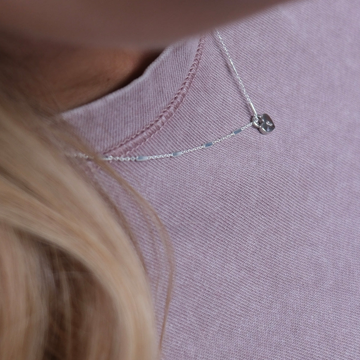 Naszyjnik LOCK srebrny - zawieszka i łańcuszek