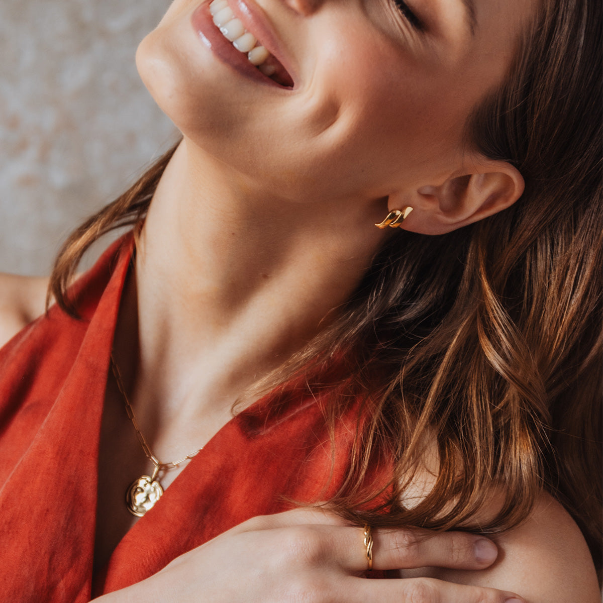 Kolczyki POINT złote