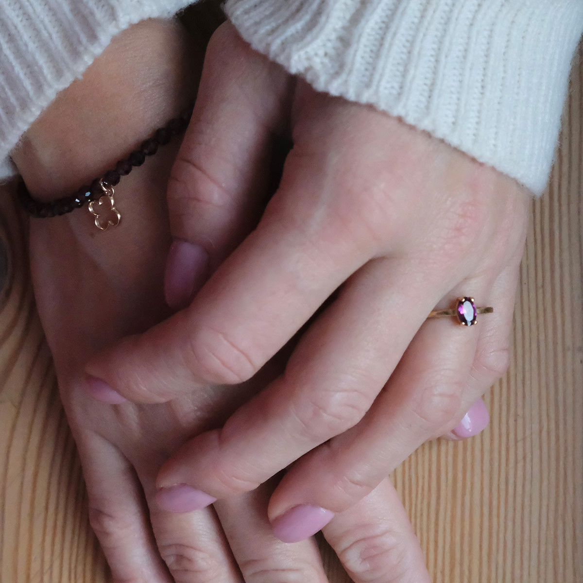 Bransoletka RUBI srebrna pozłacana