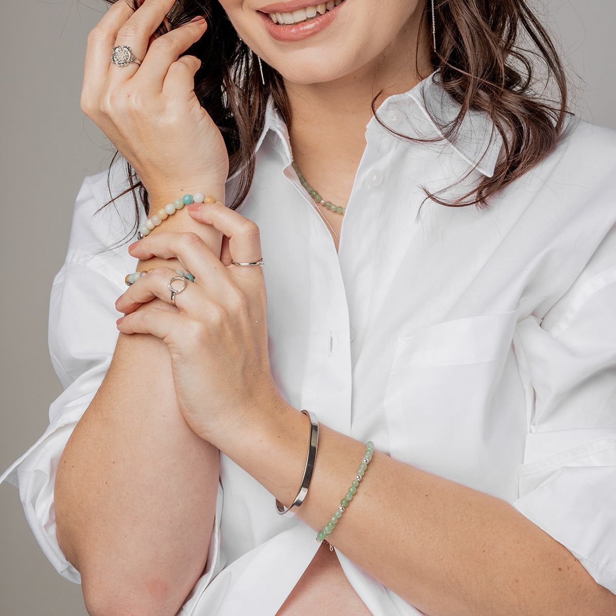 Bransoletka MILA srebrna