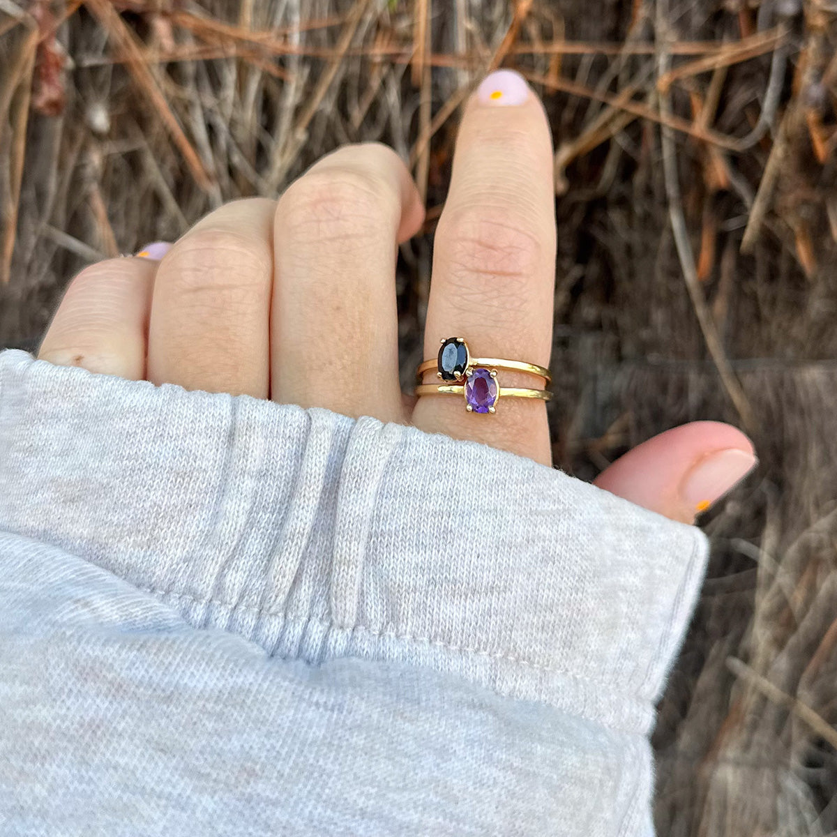 Pierścionek SPINEL złoty