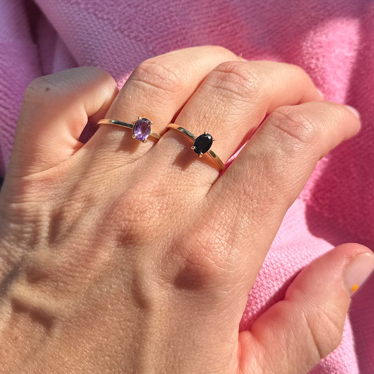 Pierścionek SPINEL złoty