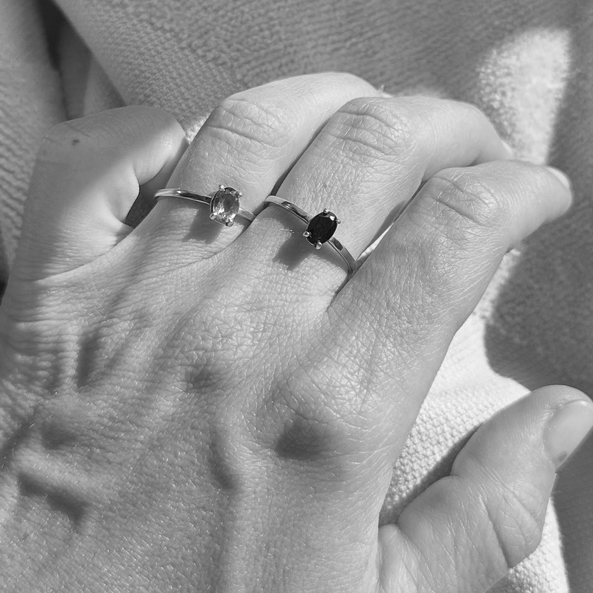 Pierścionek SPINEL srebrny